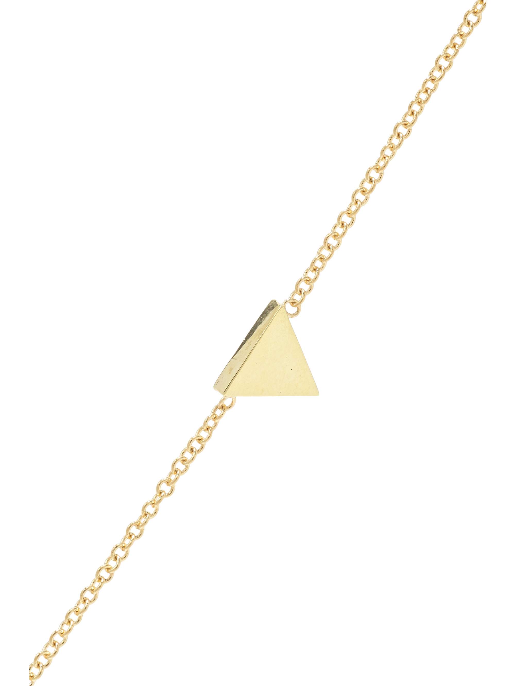 JENNIFER MEYER قلادة Triangle-By-the-Inch من الذهب عيار 18 قيراط