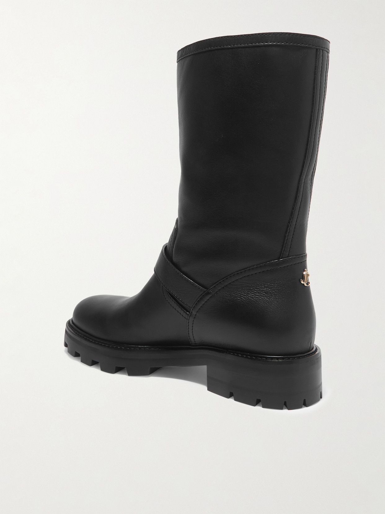 JIMMY CHOO BIKER II LEATHER BOOTS