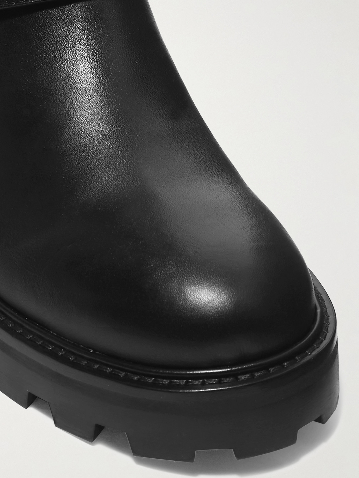 JIMMY CHOO BIKER II LEATHER BOOTS