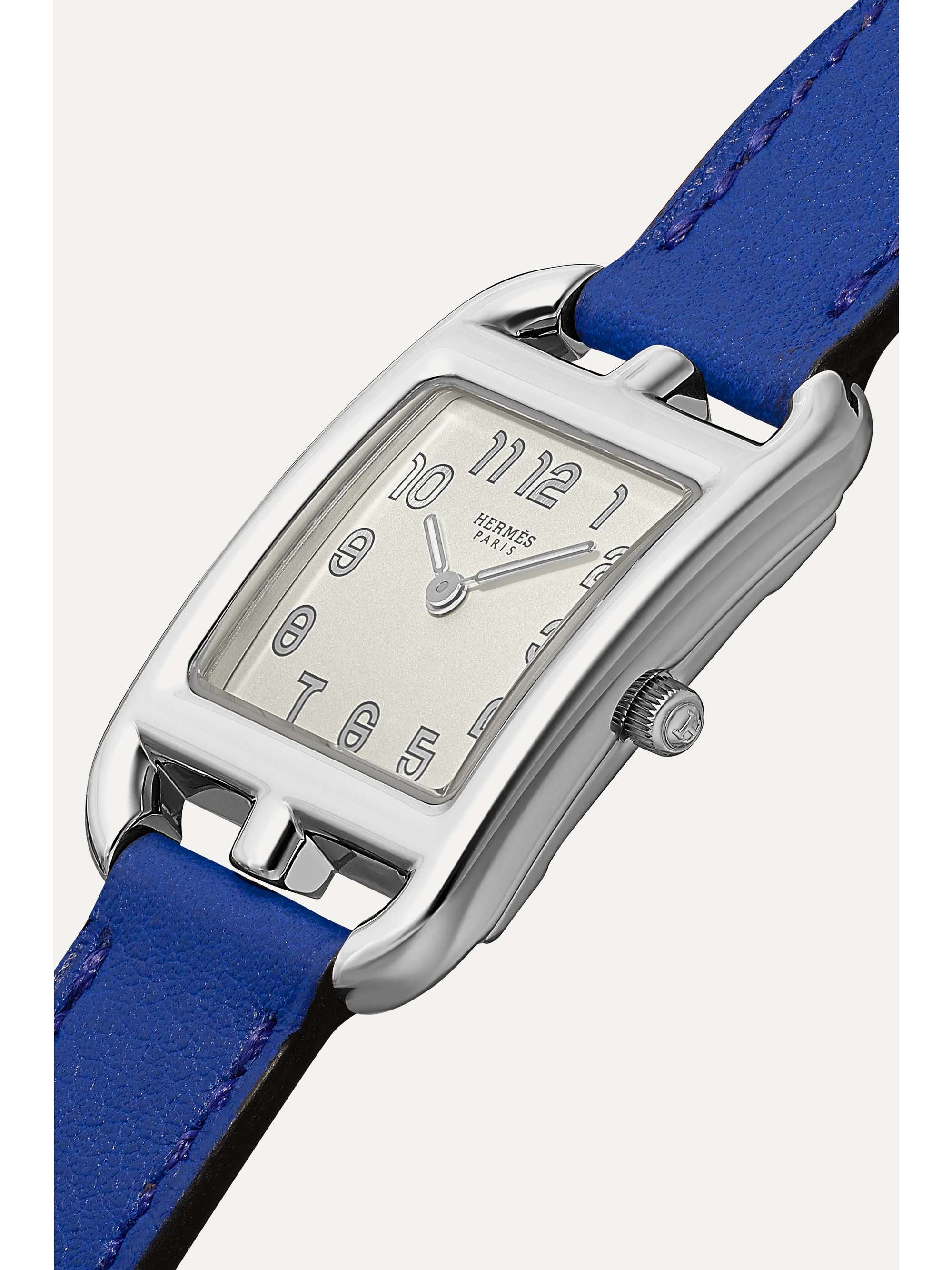 HERMÈS TIMEPIECES Cape Cod 23mm small stainless steel and leather watch