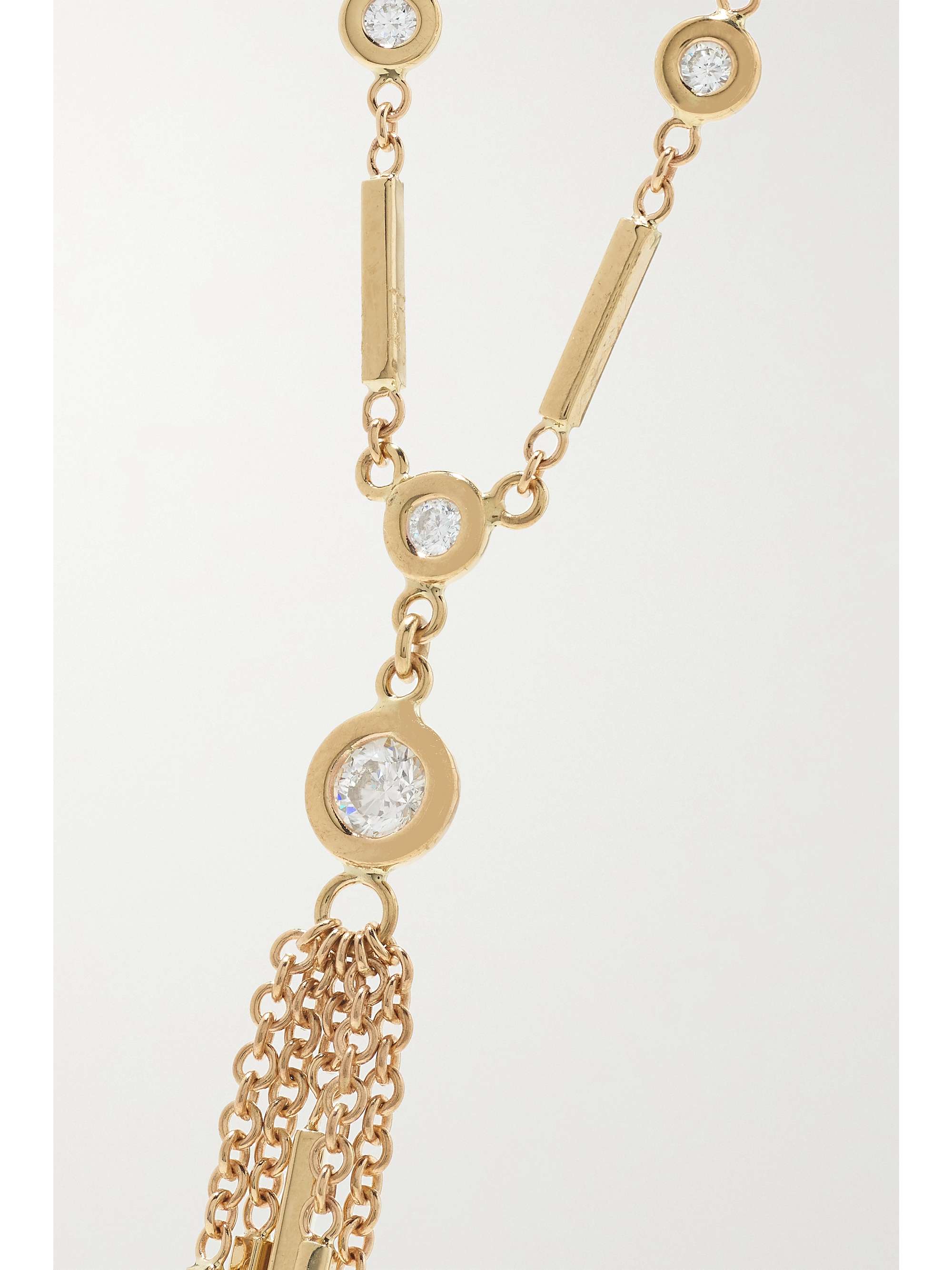 JACQUIE AICHE 14-karat gold diamond bracelet
