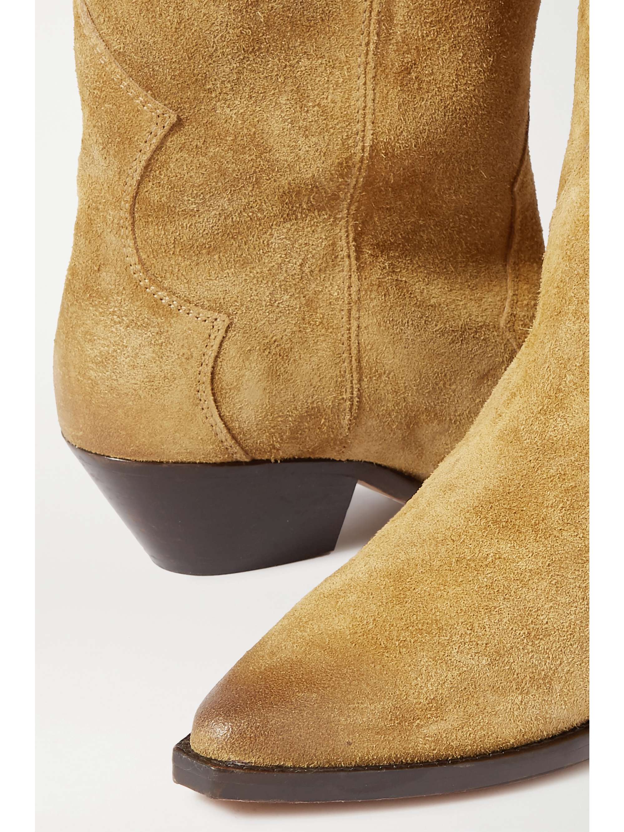 Beige Denvee suede boots | ISABEL MARANT NET-A-PORTER