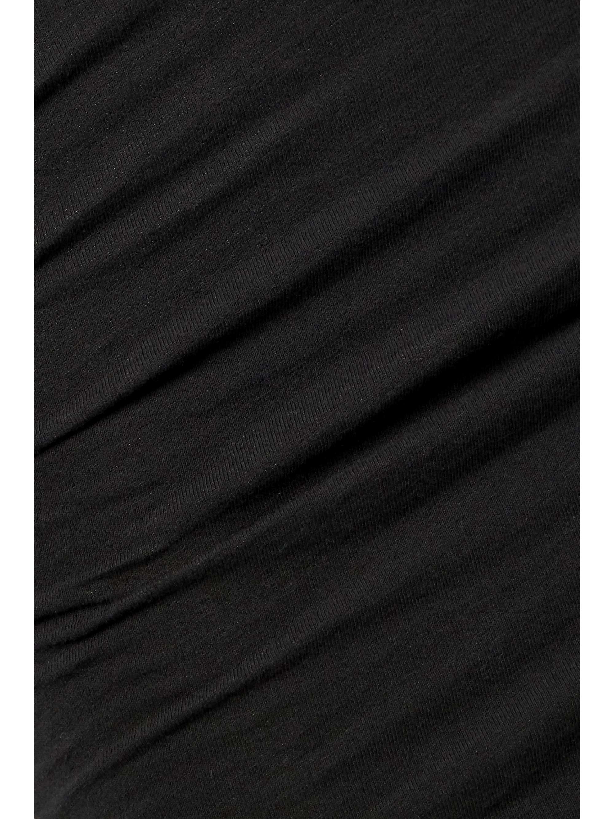 JAMES PERSE Ruched stretch-cotton jersey dress