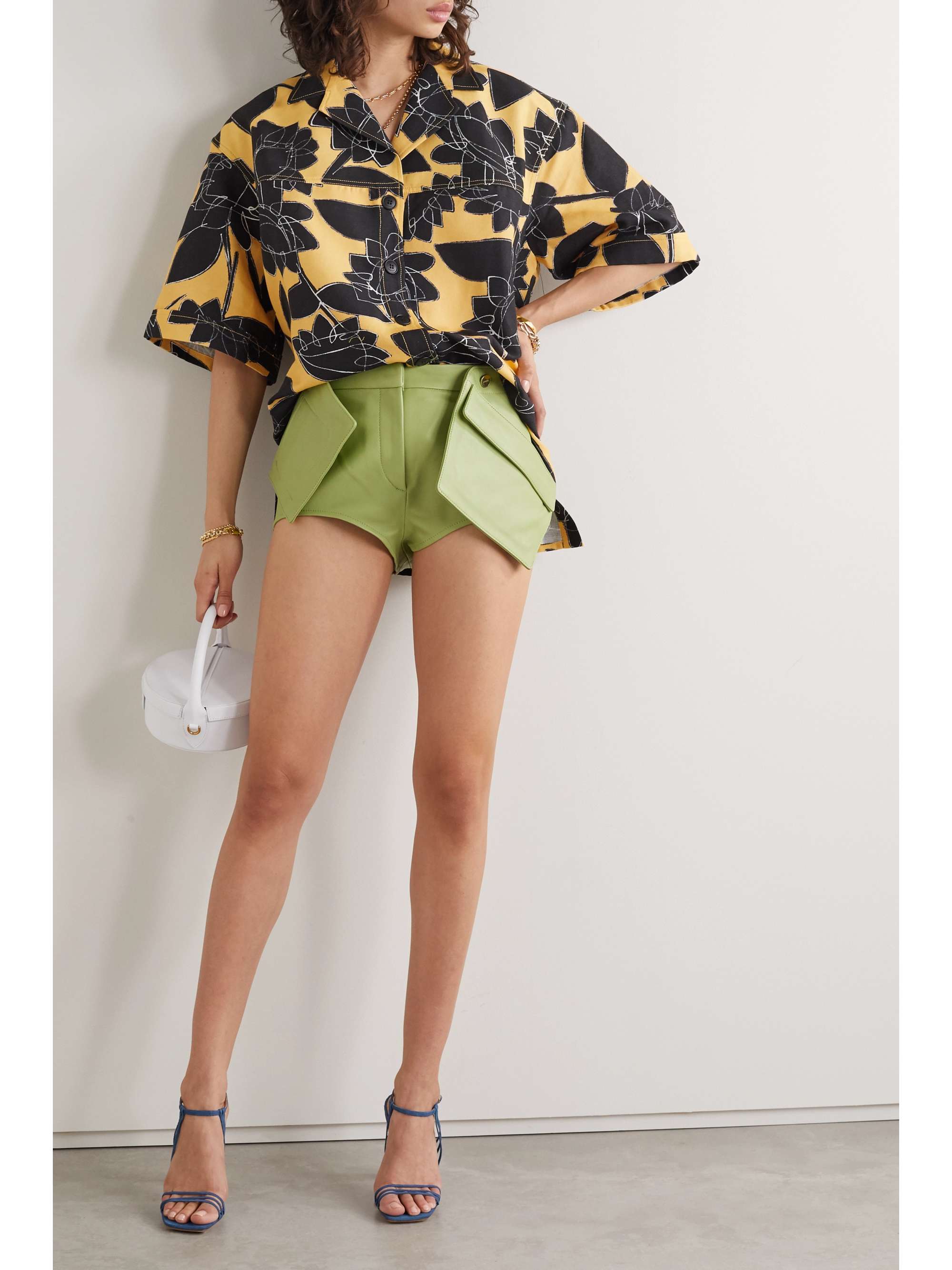 JACQUEMUS 带缀饰绒面革凉鞋