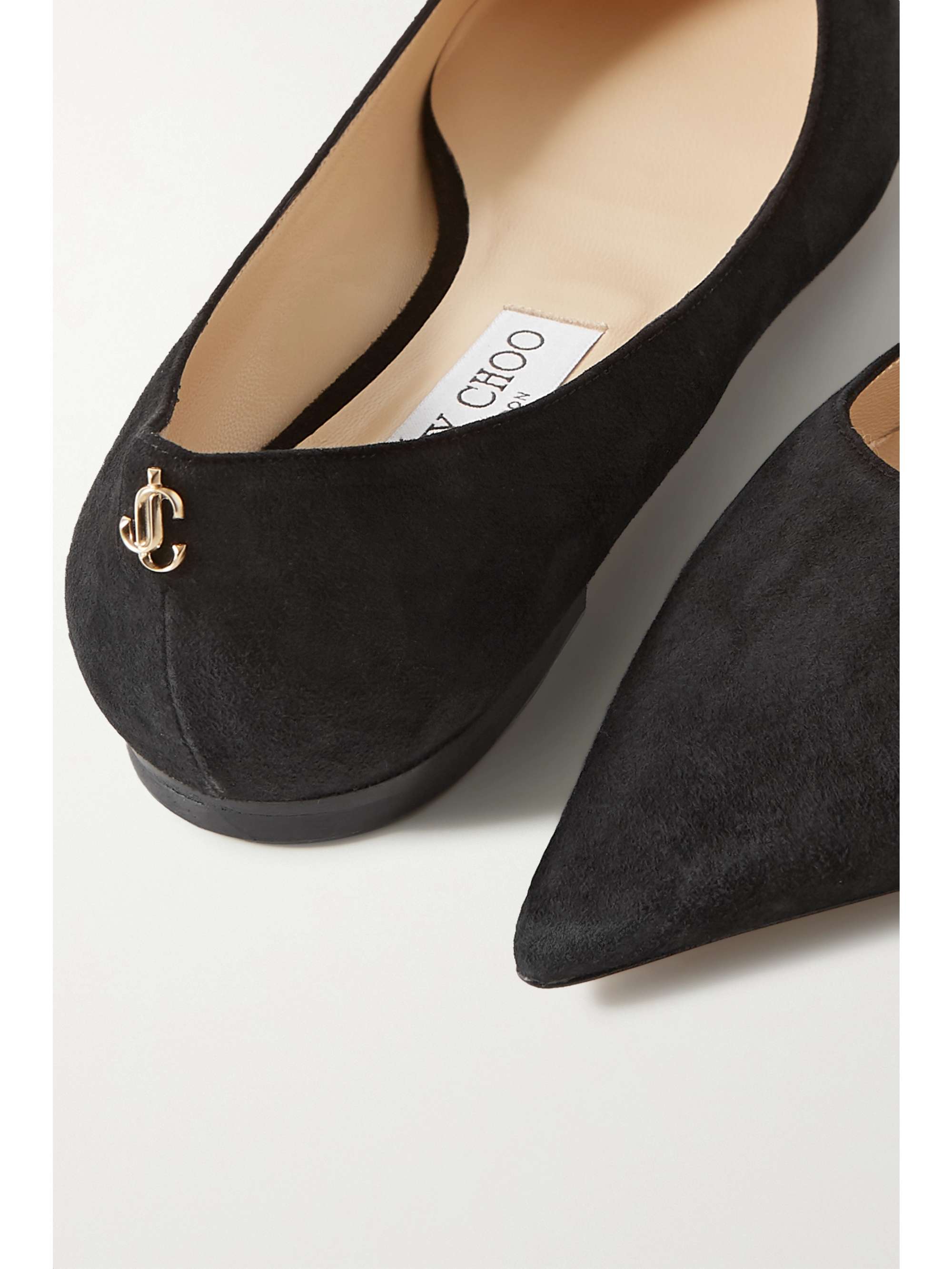 black suede flats womens