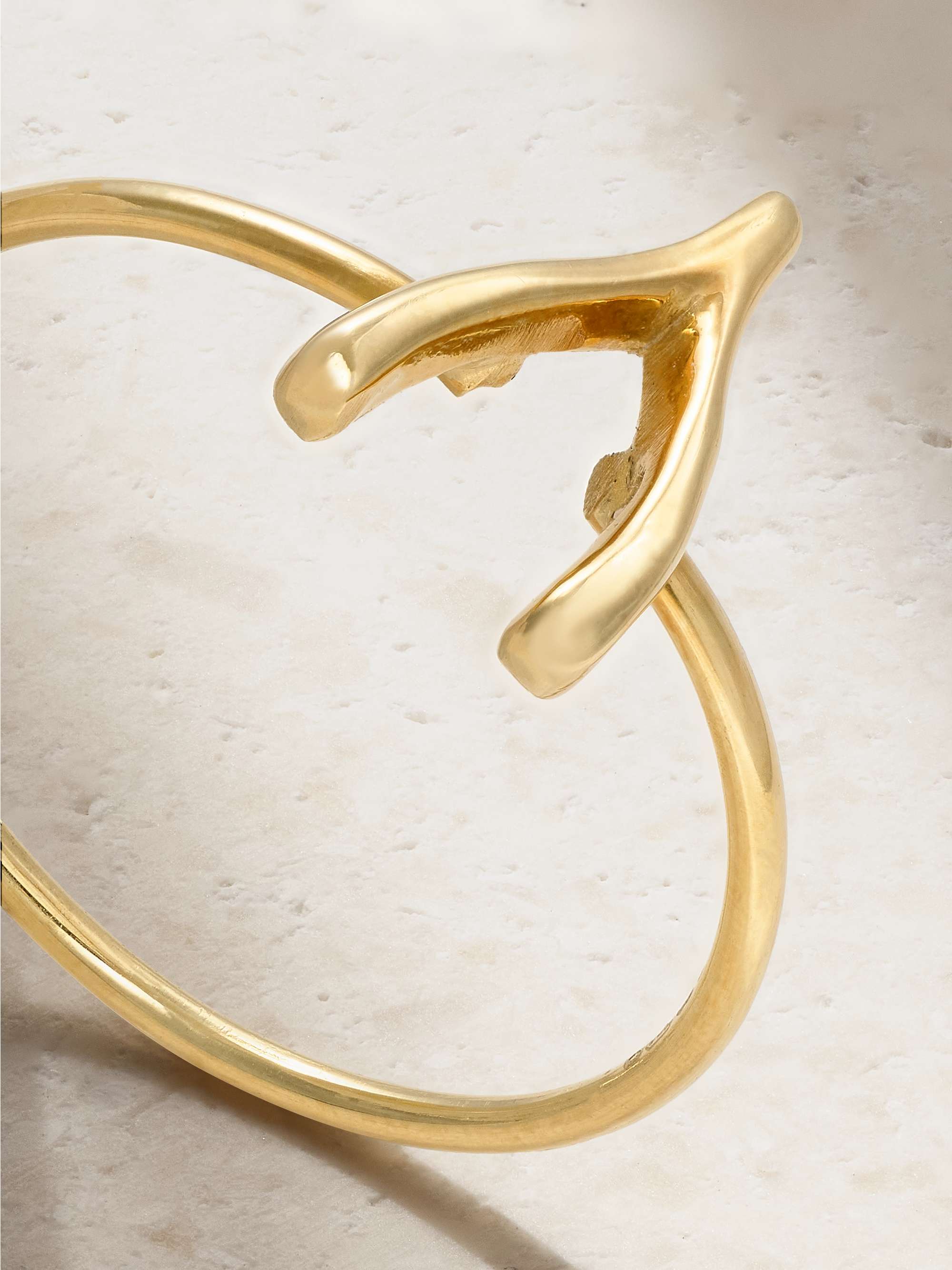 JENNIFER MEYER Mini Wishbone 18-karat gold ring