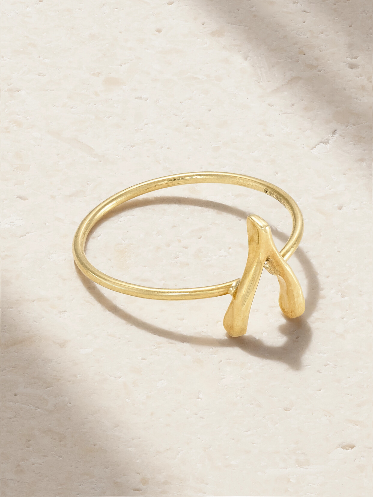 Jennifer Meyer Mini Wishbone 18-karat Gold Ring