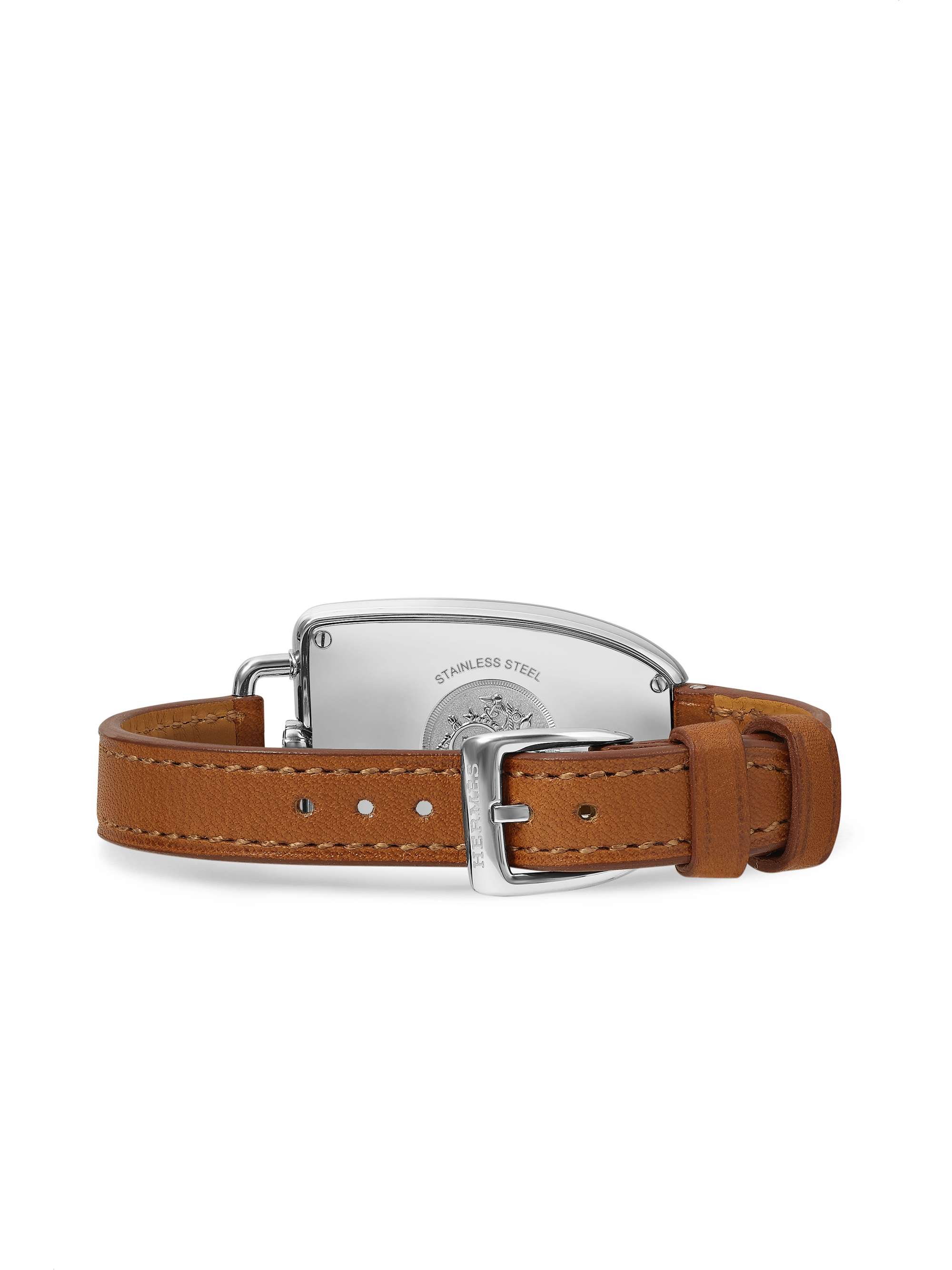 HERMÈS TIMEPIECES Galop d'Hermès 40mm large 18-karat rose gold and alligator watch