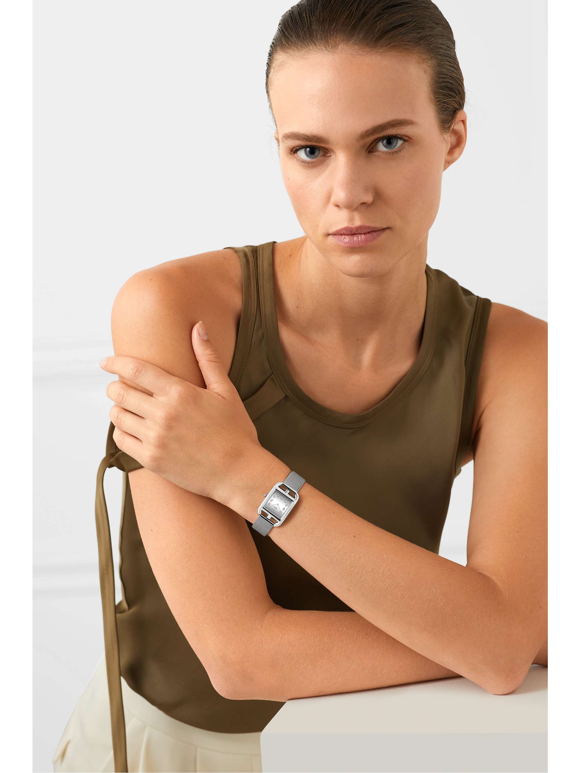 HERMÈS TIMEPIECES Cape Cod 23mm small stainless steel watch