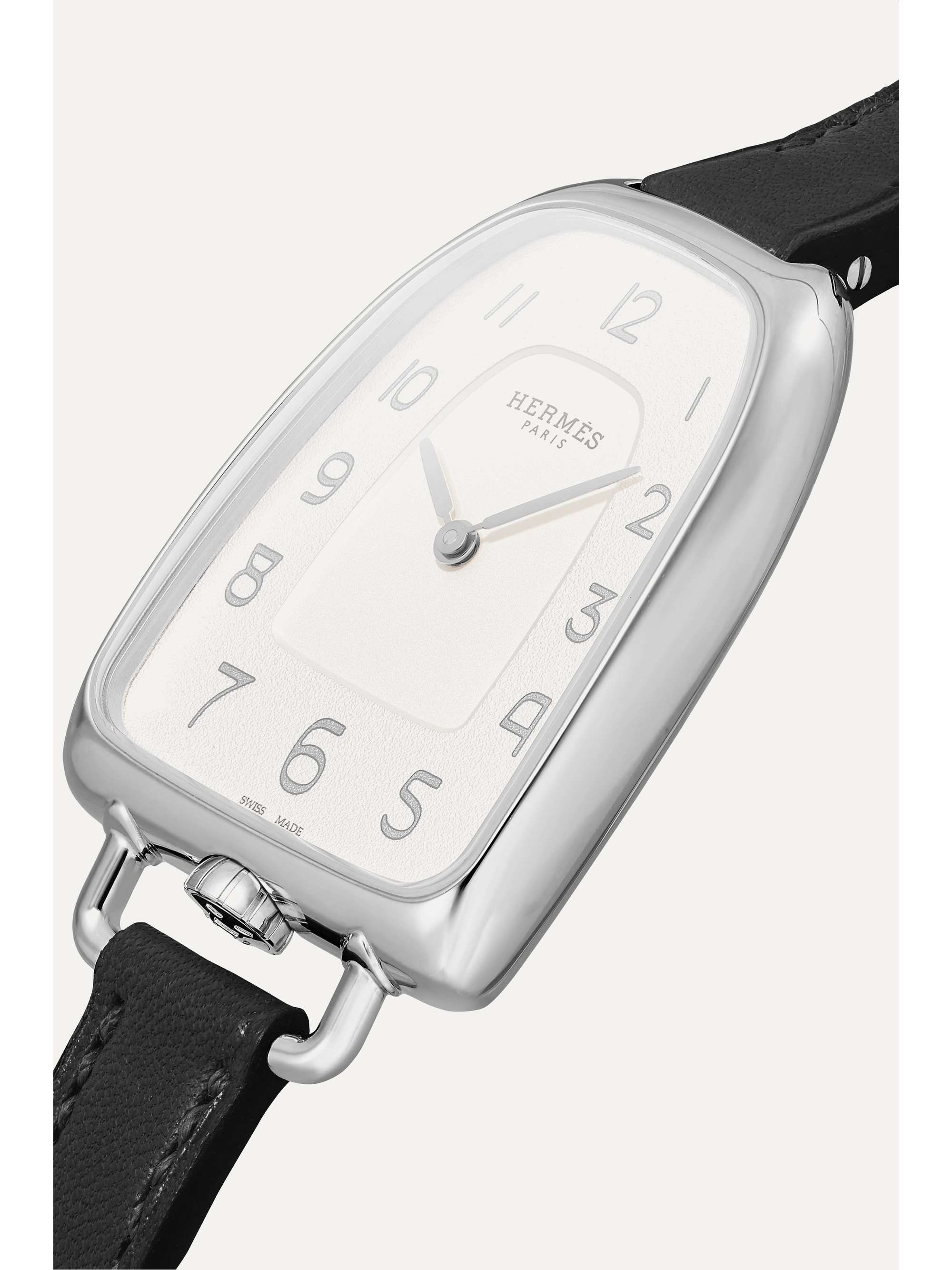 HERMÈS TIMEPIECES Montre en or rose 18 carats (750/1000) à bracelet en alligator Galop d'Hermès Large, 40 mm