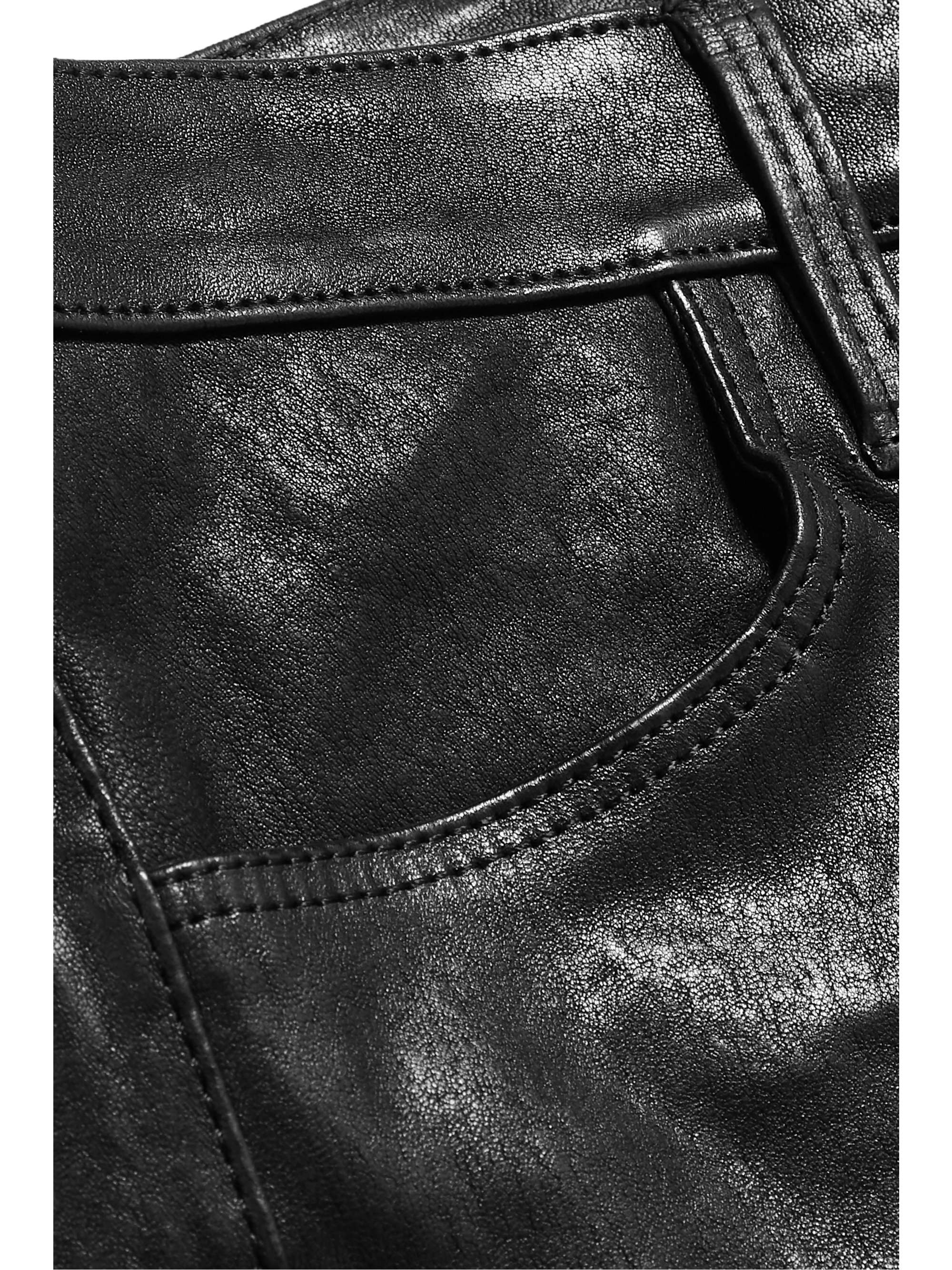 Black Maria leather skinny pants | J 