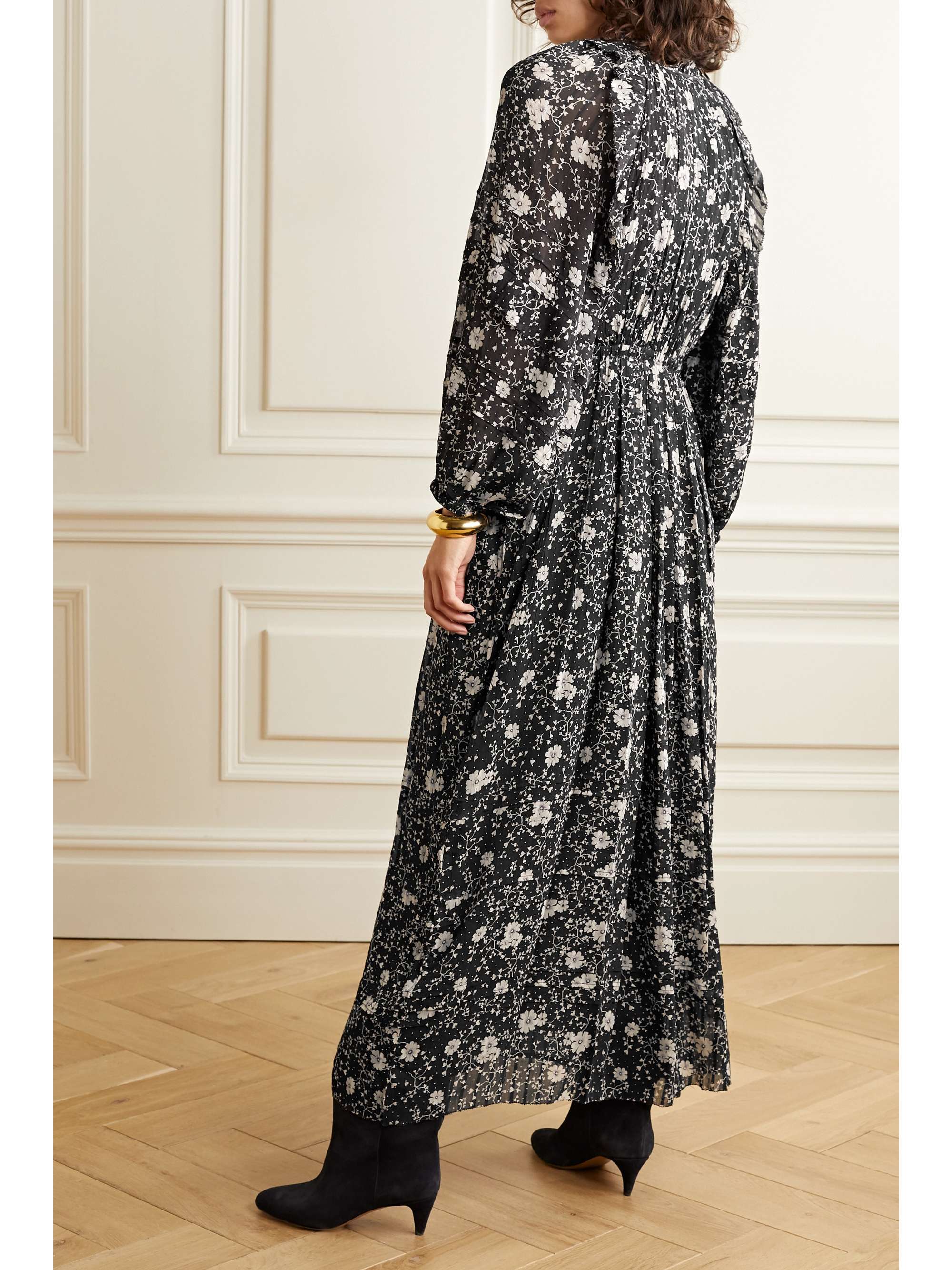 MARANT ÉTOILE Estine ruffled floral-print crepon maxi dress