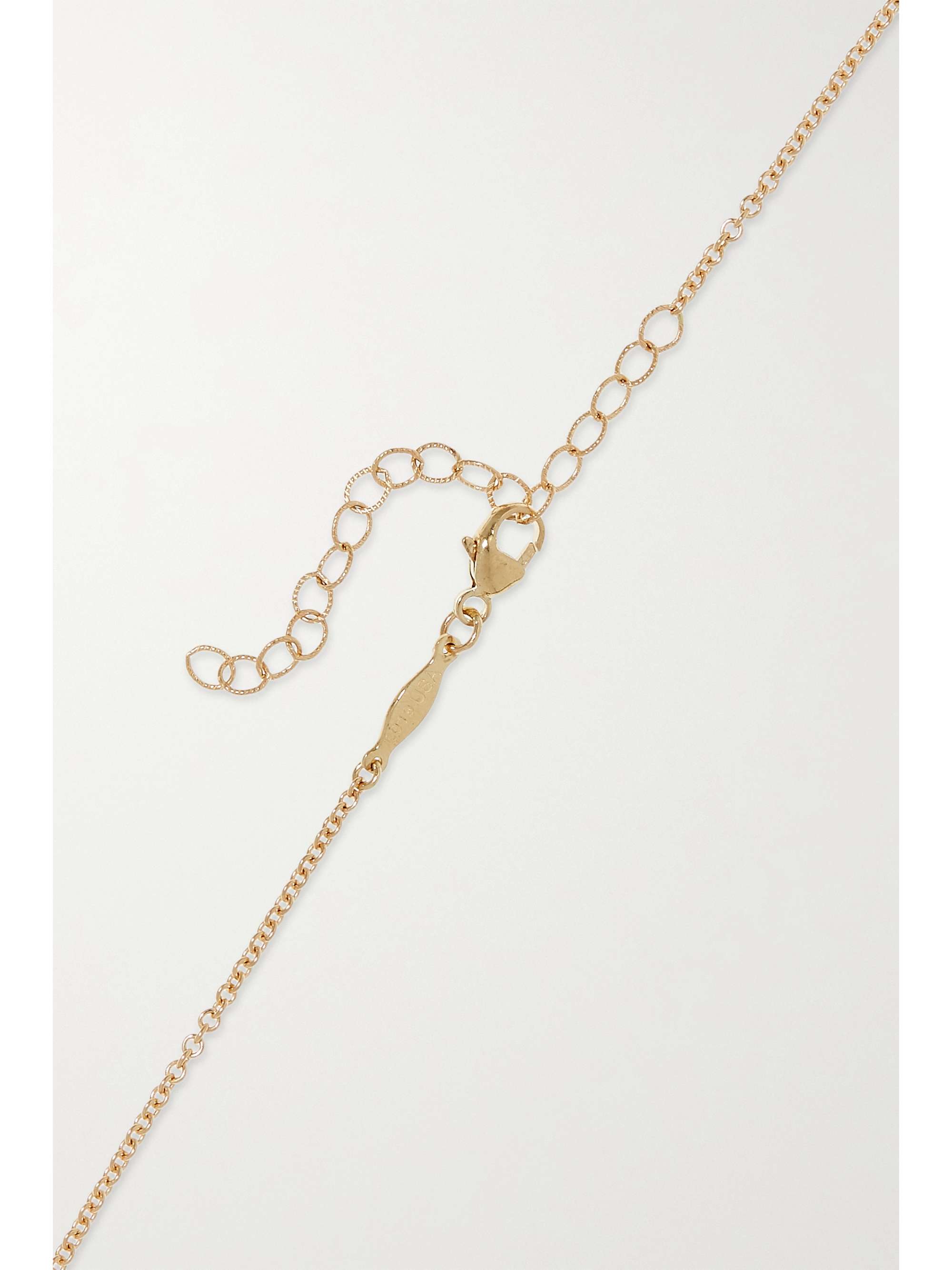 JACQUIE AICHE 14-karat gold diamond necklace