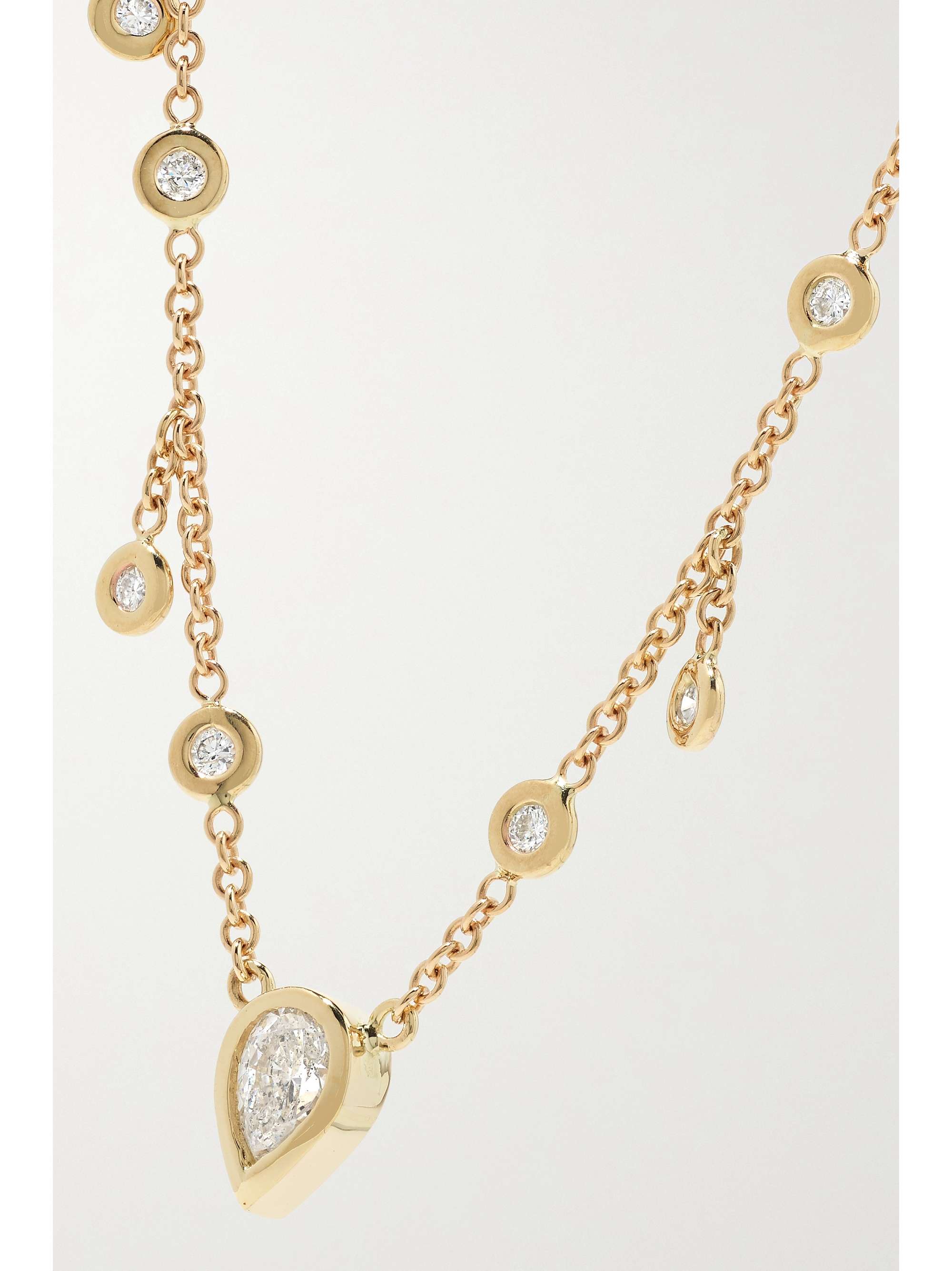 JACQUIE AICHE 14-karat gold diamond necklace
