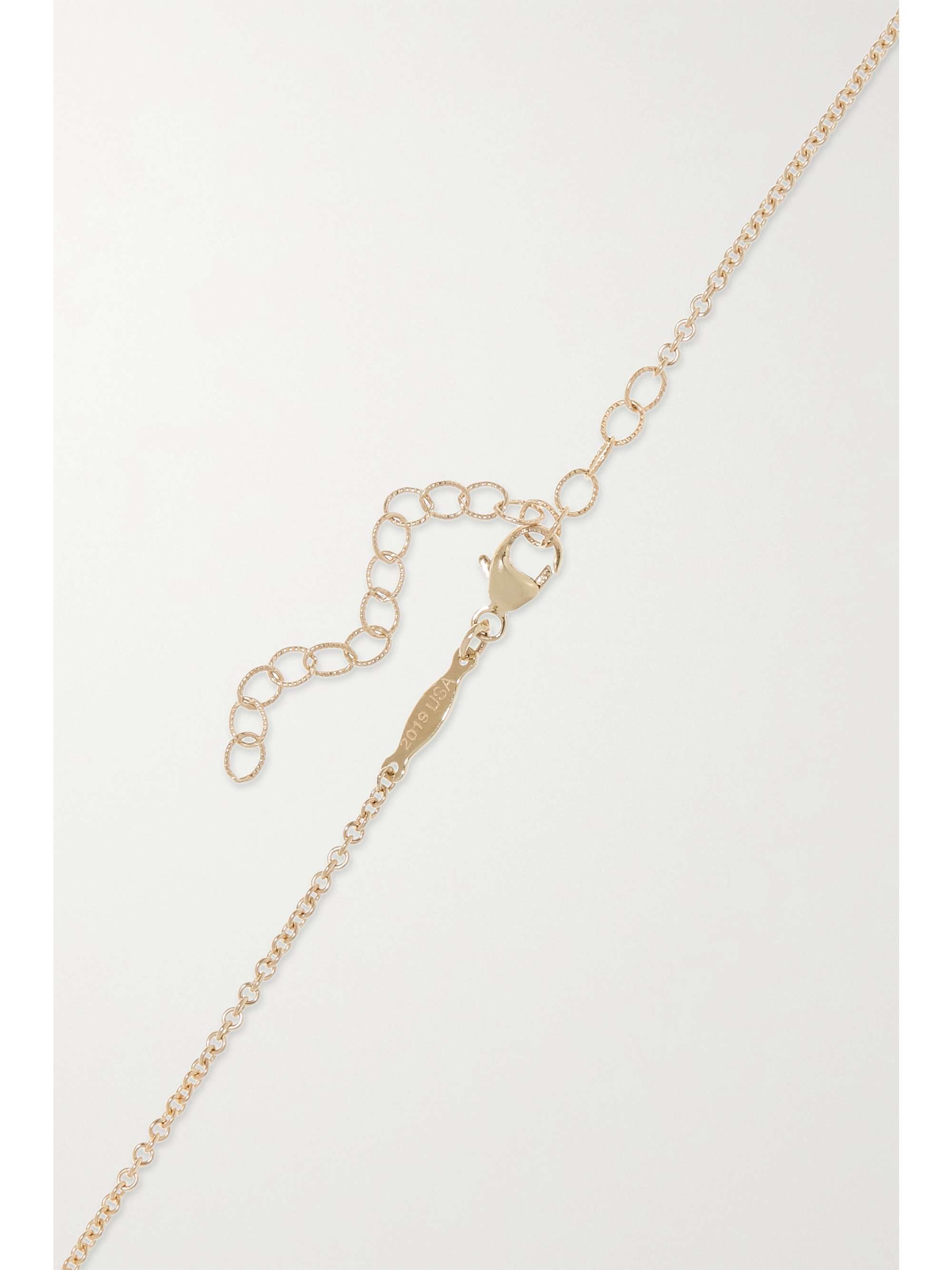 JACQUIE AICHE Emily 14-karat gold diamond necklace