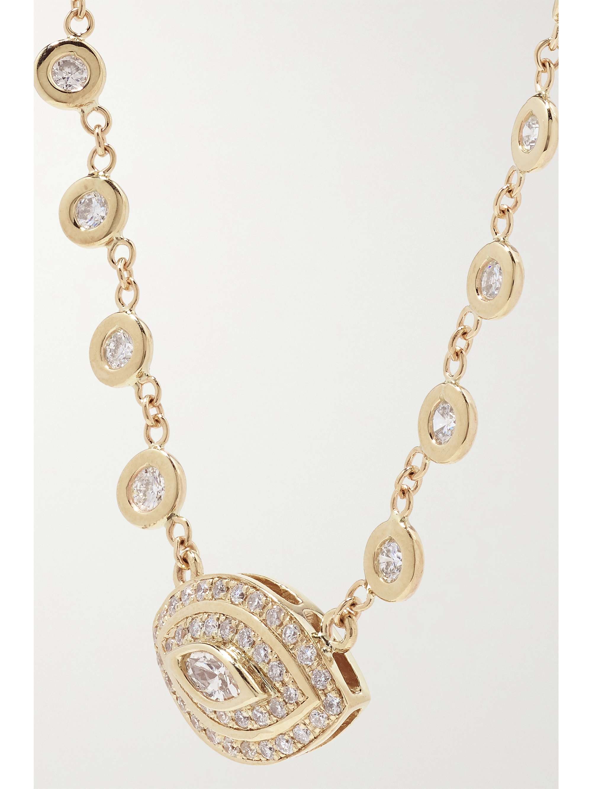 JACQUIE AICHE Emily 14-karat gold diamond necklace