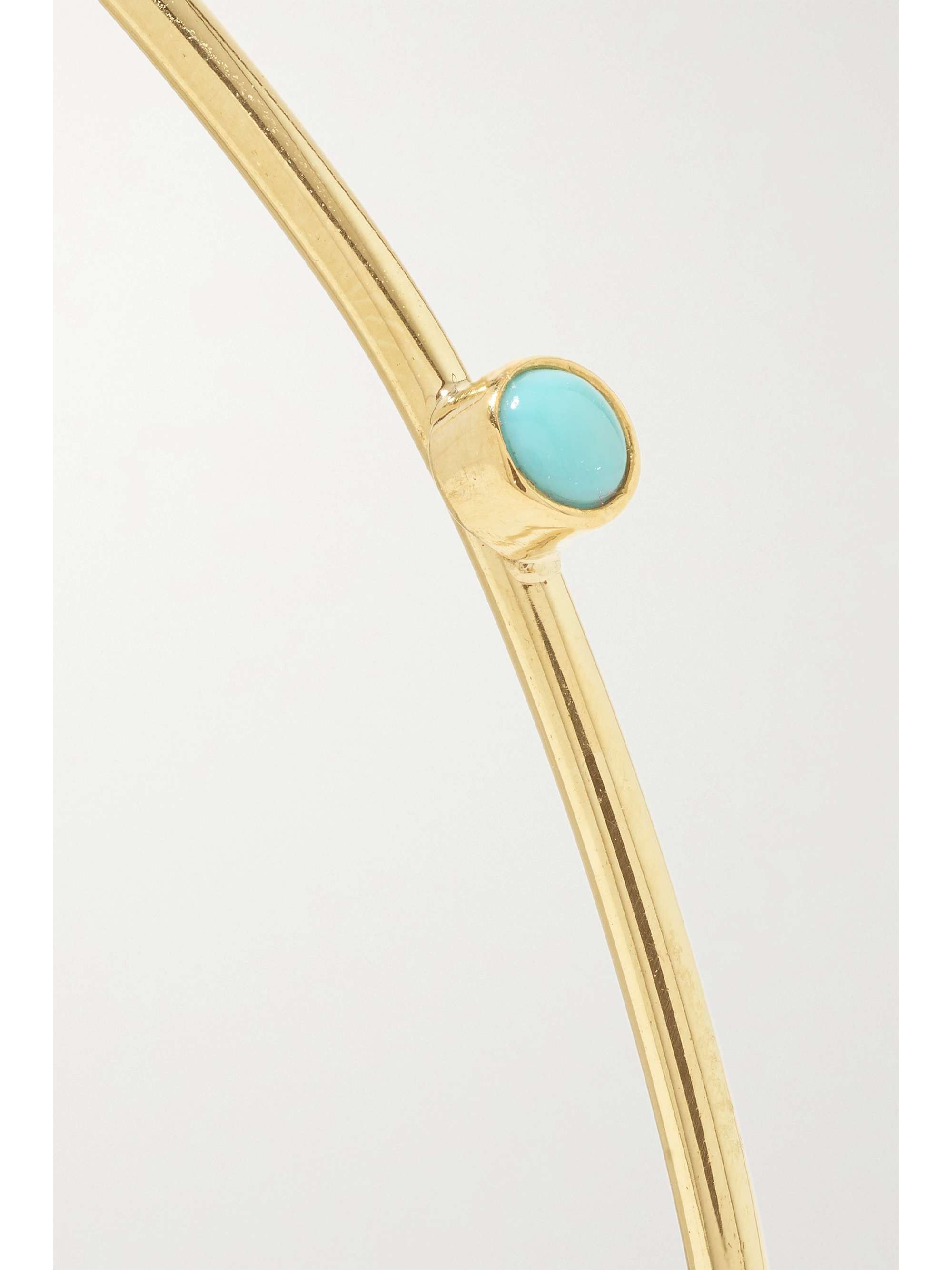 JENNIFER MEYER 18-karat gold turquoise cuff
