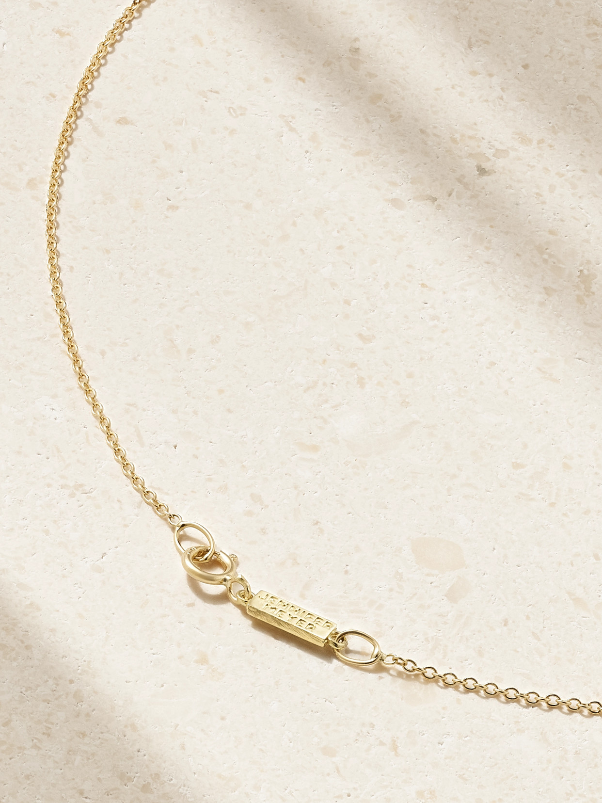 JENNIFER MEYER HAMMERED 18-KARAT GOLD NECKLACE