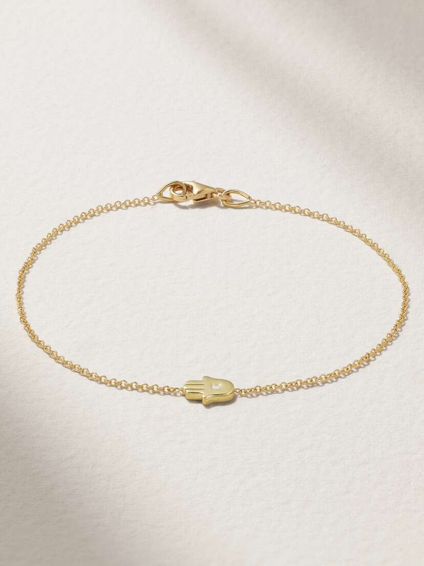 Jennifer Meyer 18-karat Gold Diamond Bracelet