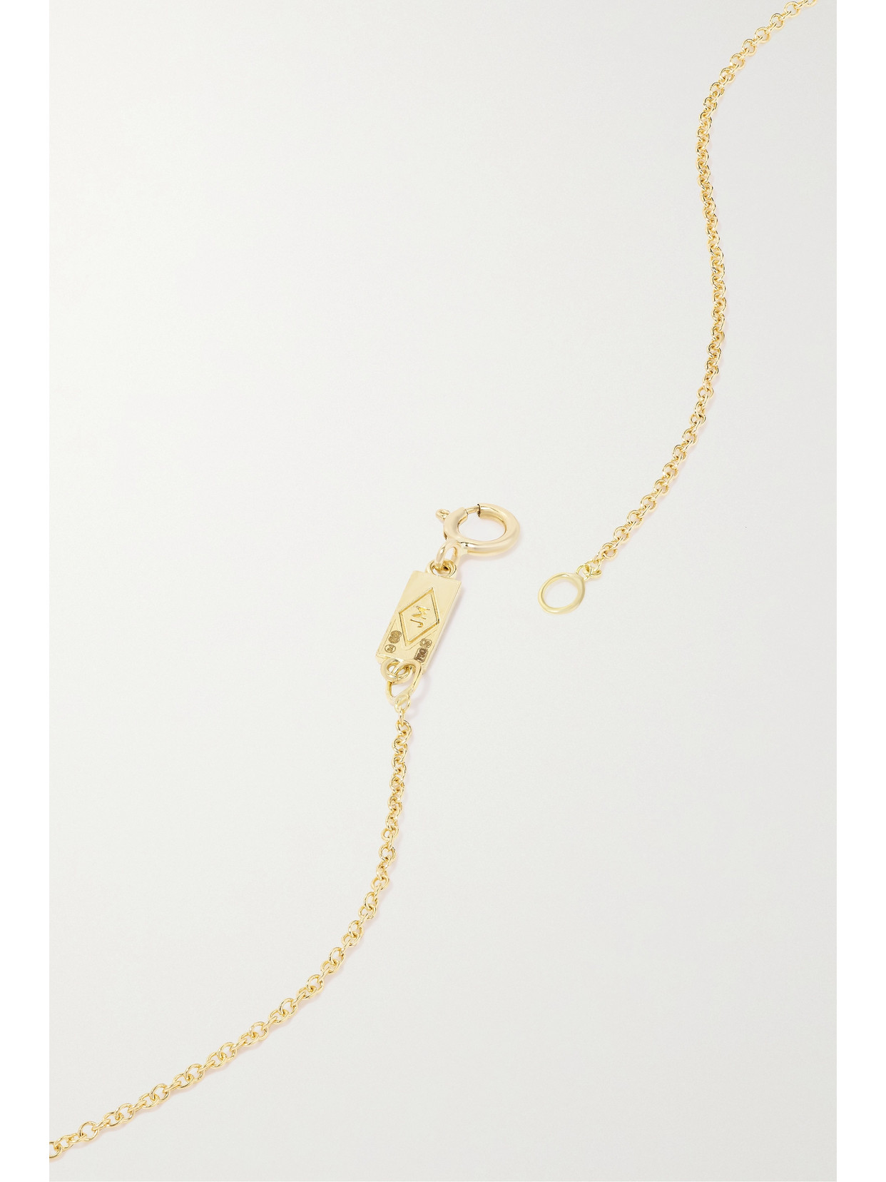 Shop Jennifer Meyer Small Open Heart 18-karat Gold Diamond Necklace