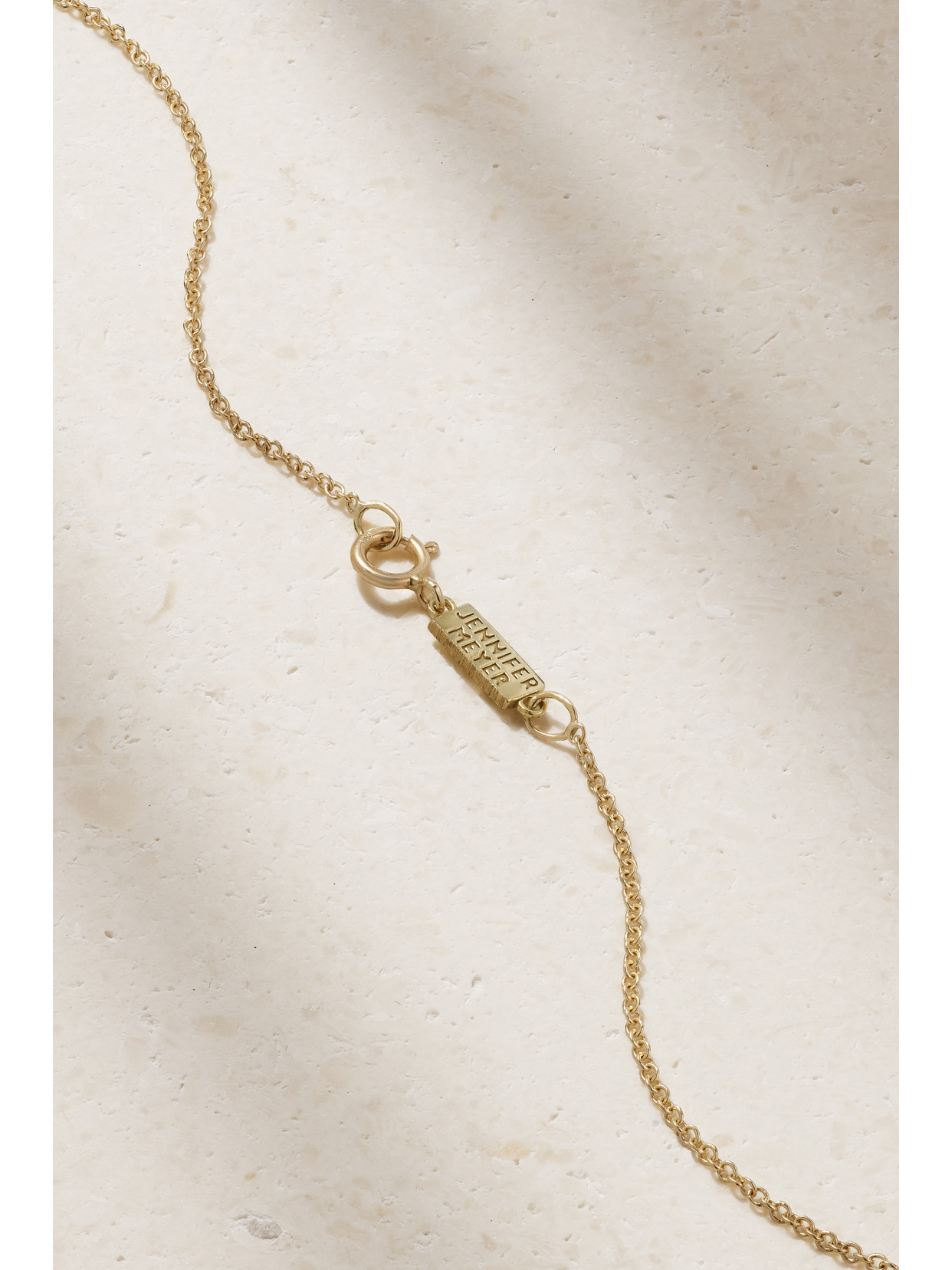 Jennifer Meyer Open Heart 18-karat Gold Necklace In Gold