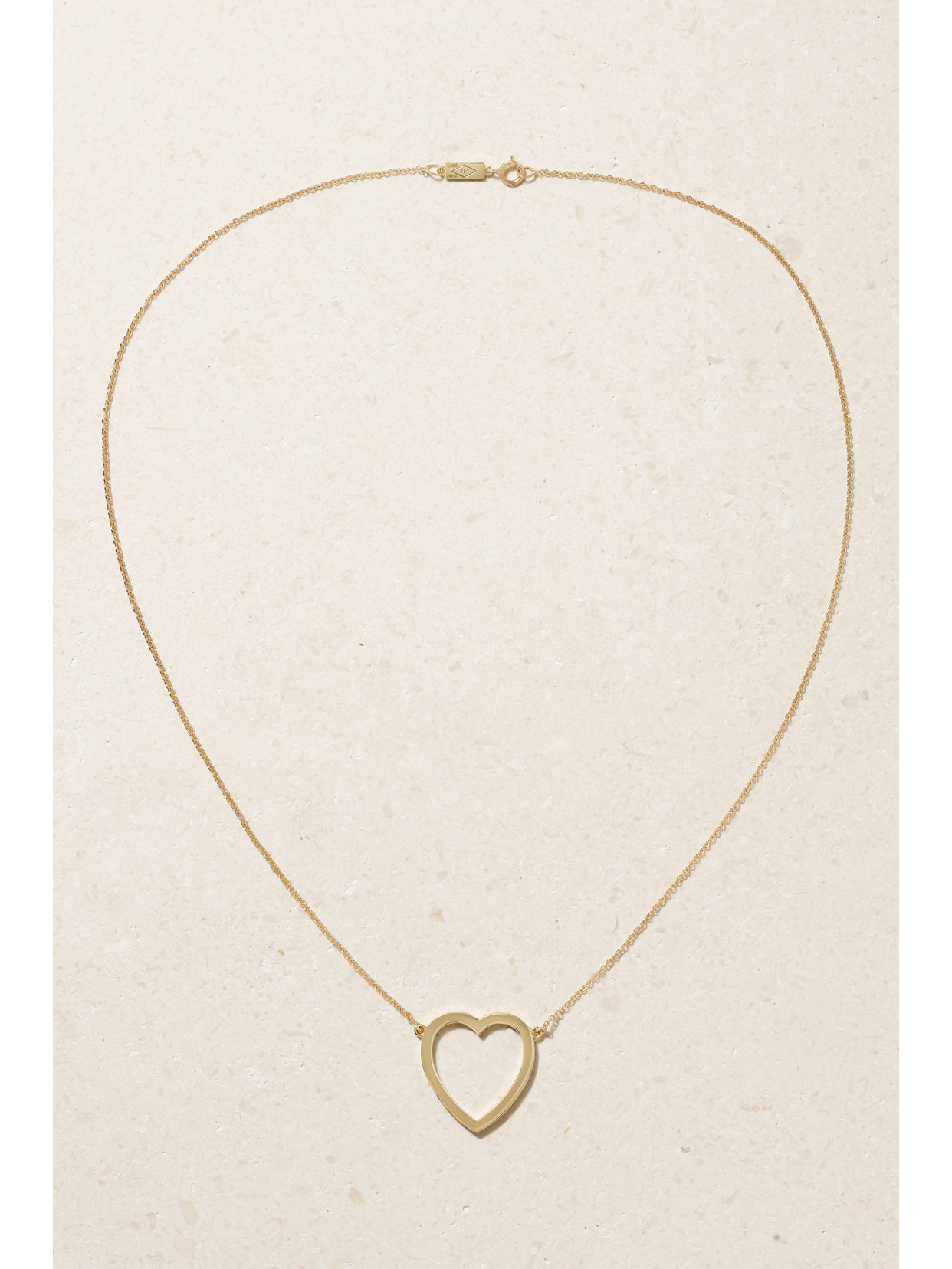 Shop Jennifer Meyer Open Heart 18-karat Gold Necklace