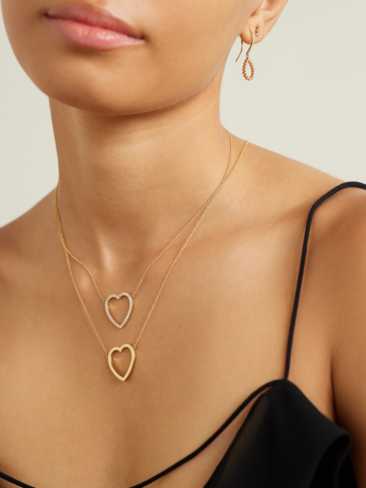 Shop Jennifer Meyer Open Heart 18-karat Gold Necklace