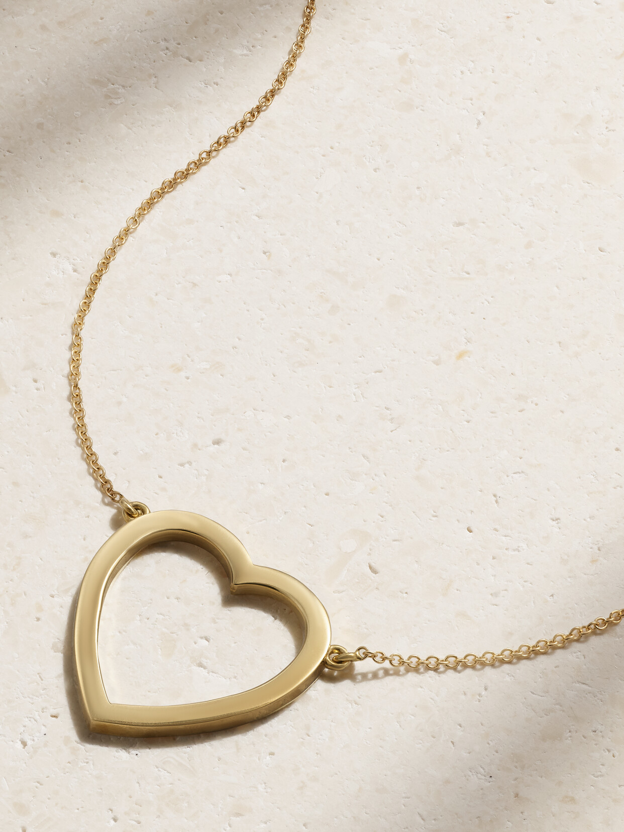 Jennifer Meyer Open Heart 18-karat Gold Necklace