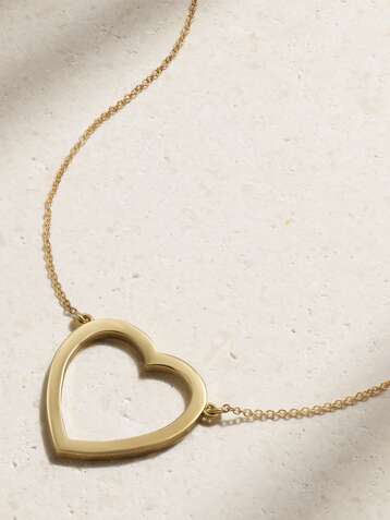 JENNIFER MEYER | Open Heart 18-Karat Gold Necklace