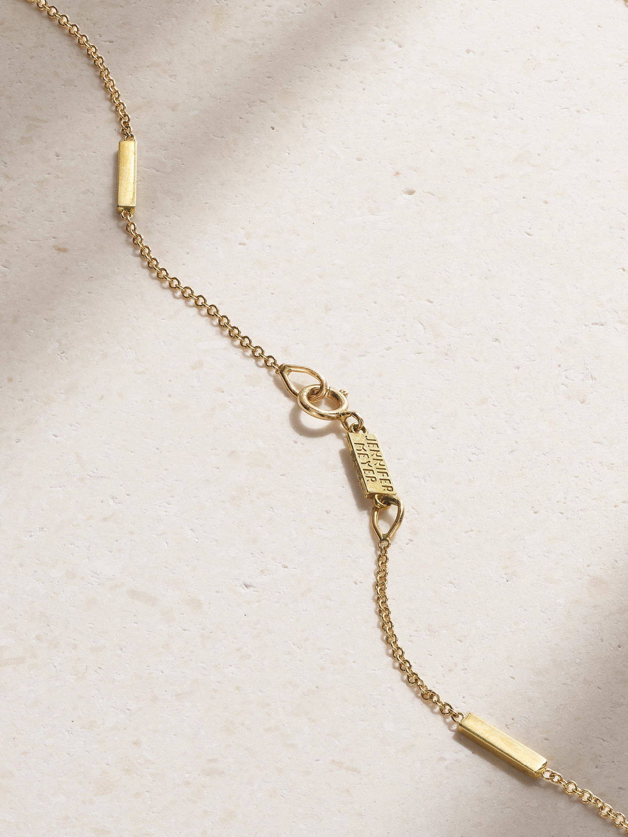 Jennifer Meyer Bar-by-the-inch 18-karat Gold Necklace In Gold