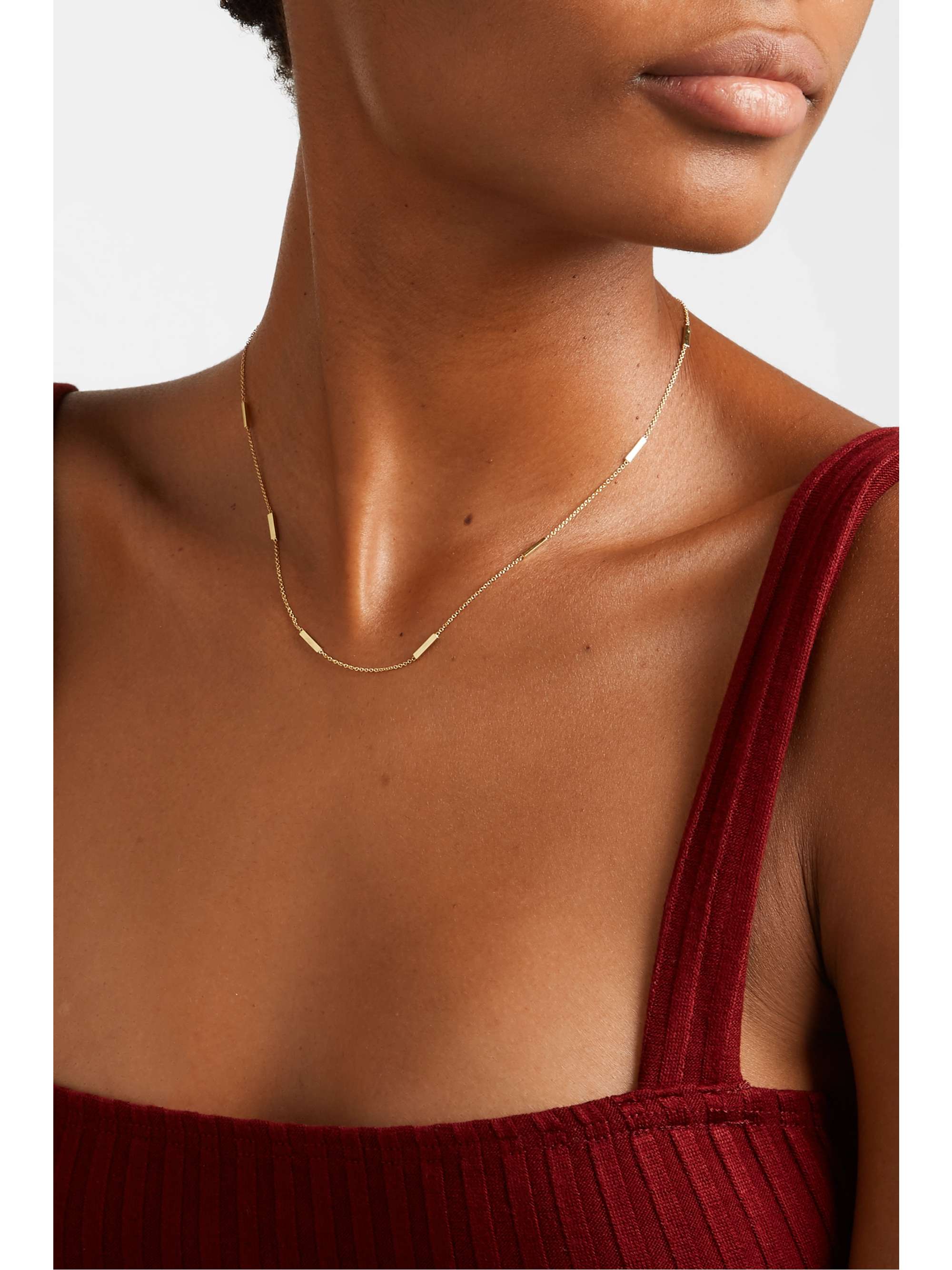 JENNIFER MEYER Bar-By-the-Inch 18-karat gold necklace