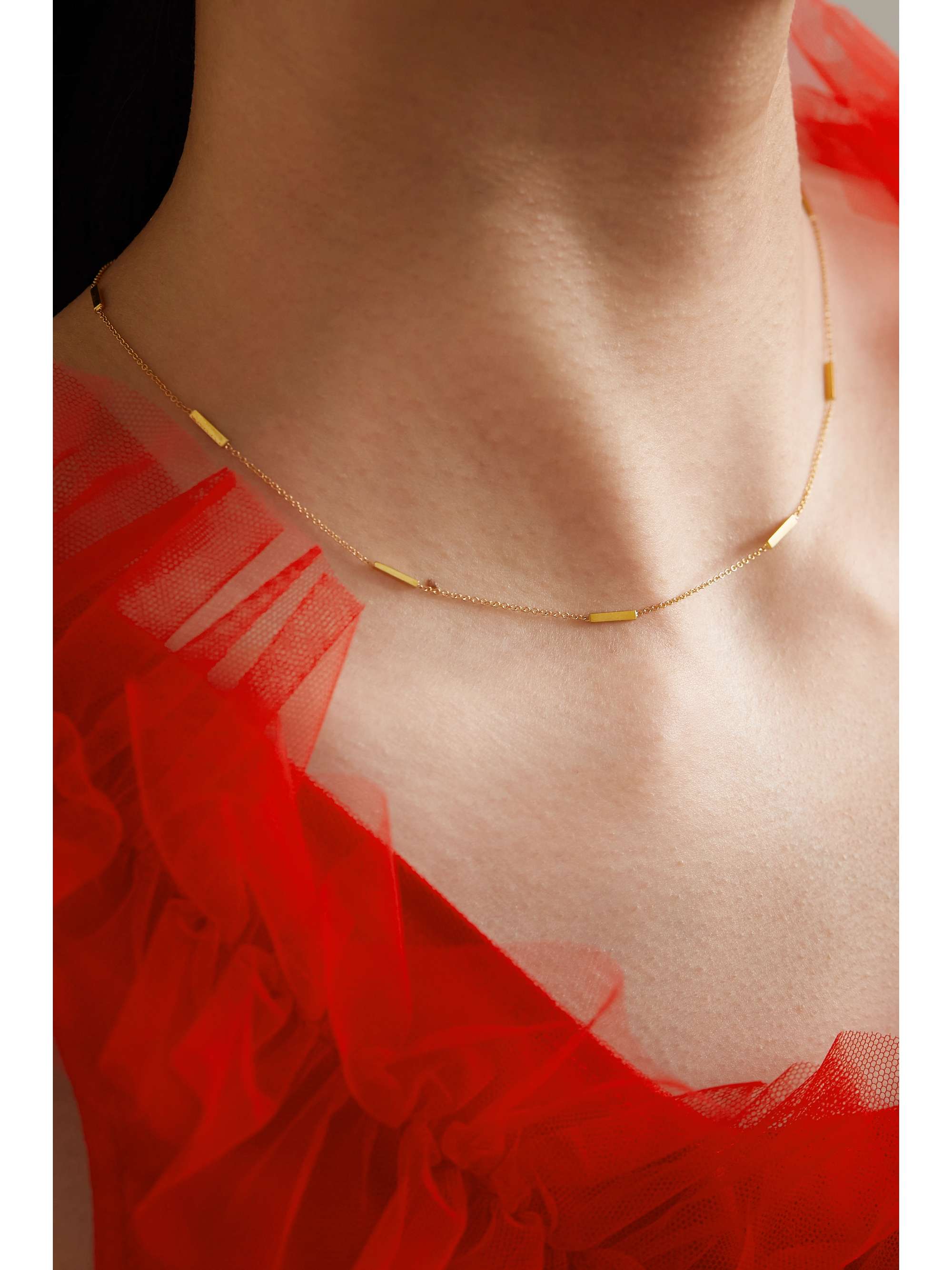 JENNIFER MEYER Bar-By-the-Inch 18-karat gold necklace