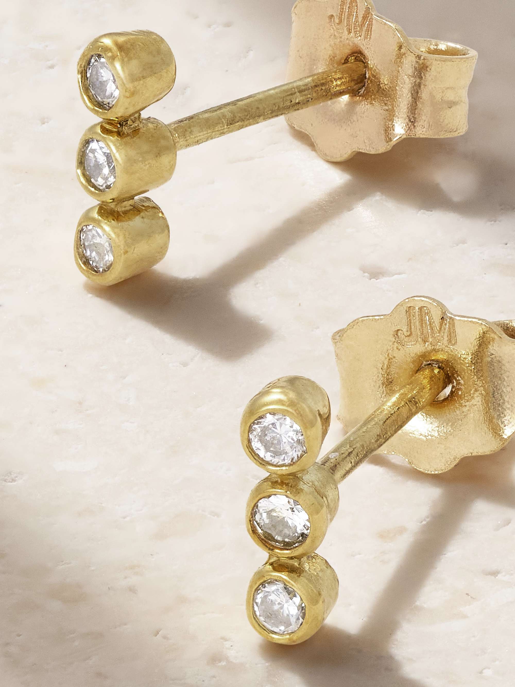 JENNIFER MEYER 18-karat gold diamond earrings