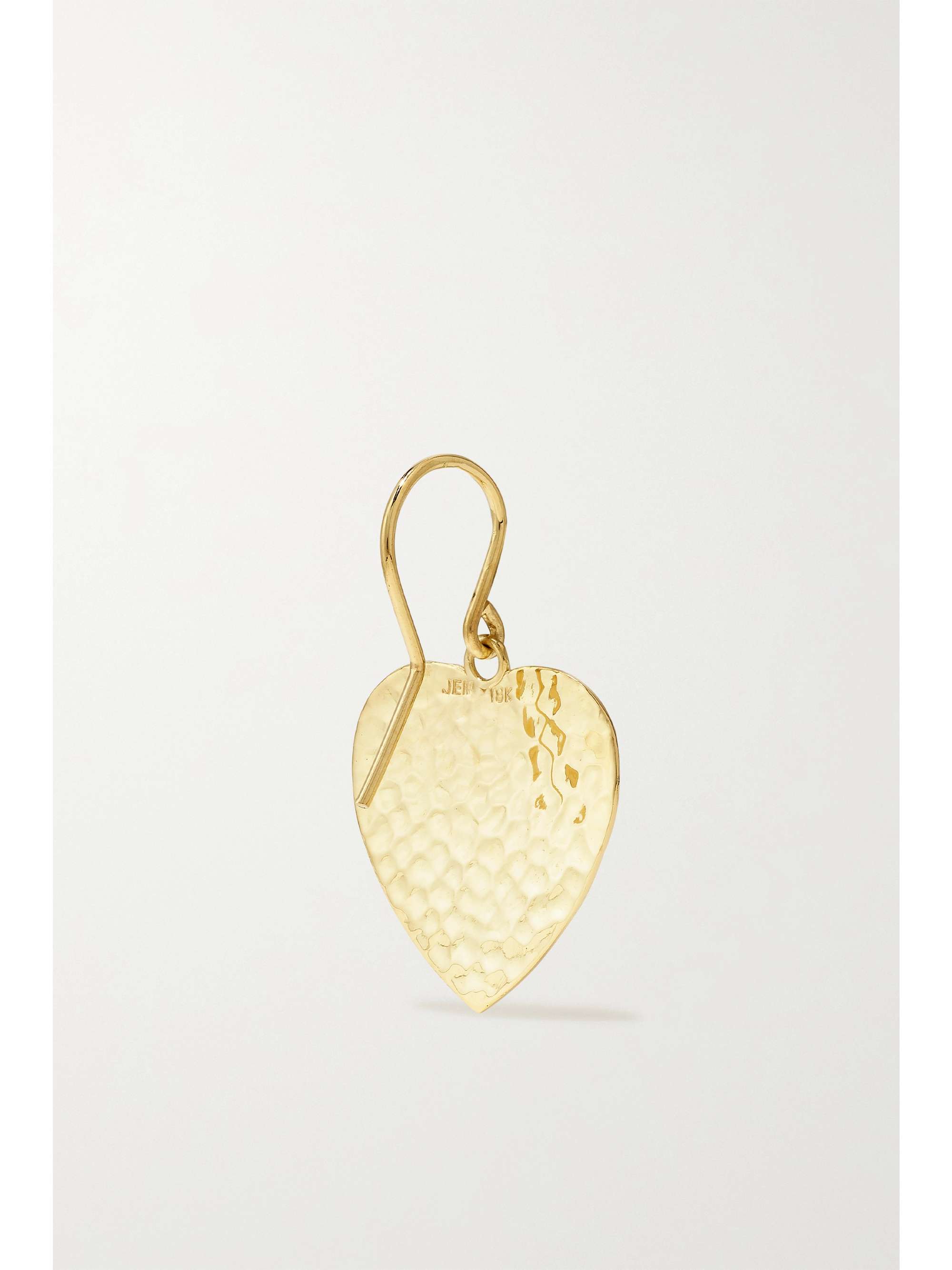 JENNIFER MEYER Hammered 18-karat gold earrings