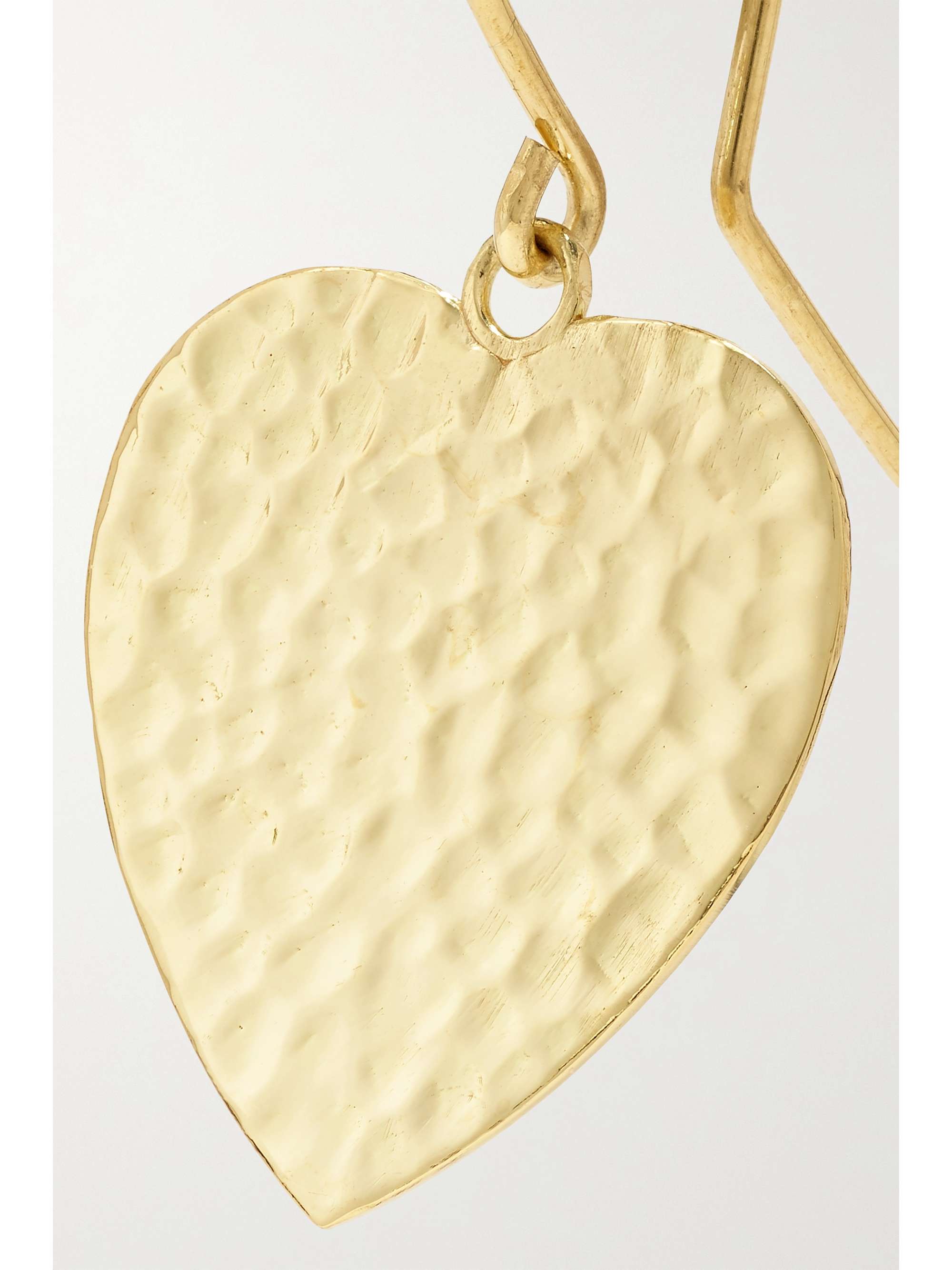 JENNIFER MEYER Hammered 18-karat gold earrings