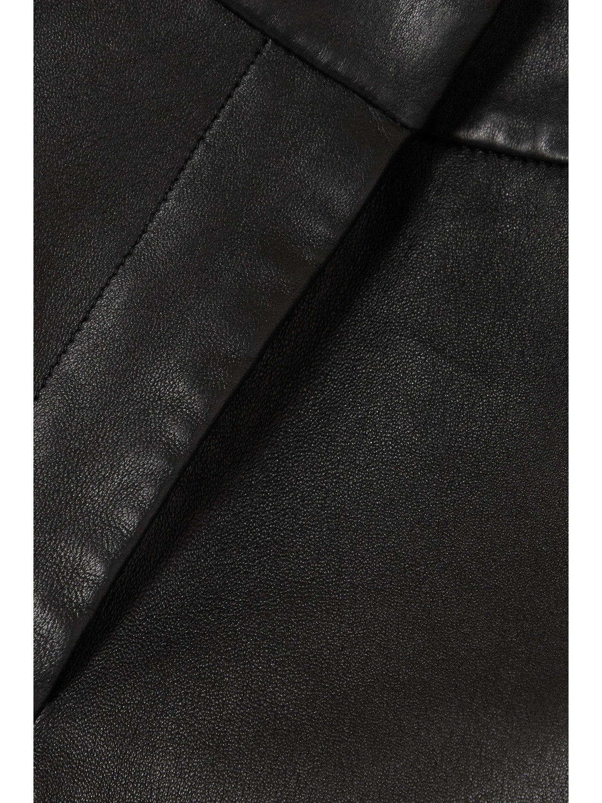 Shop Joseph Coleman Leather Slim-fit Pants In Black