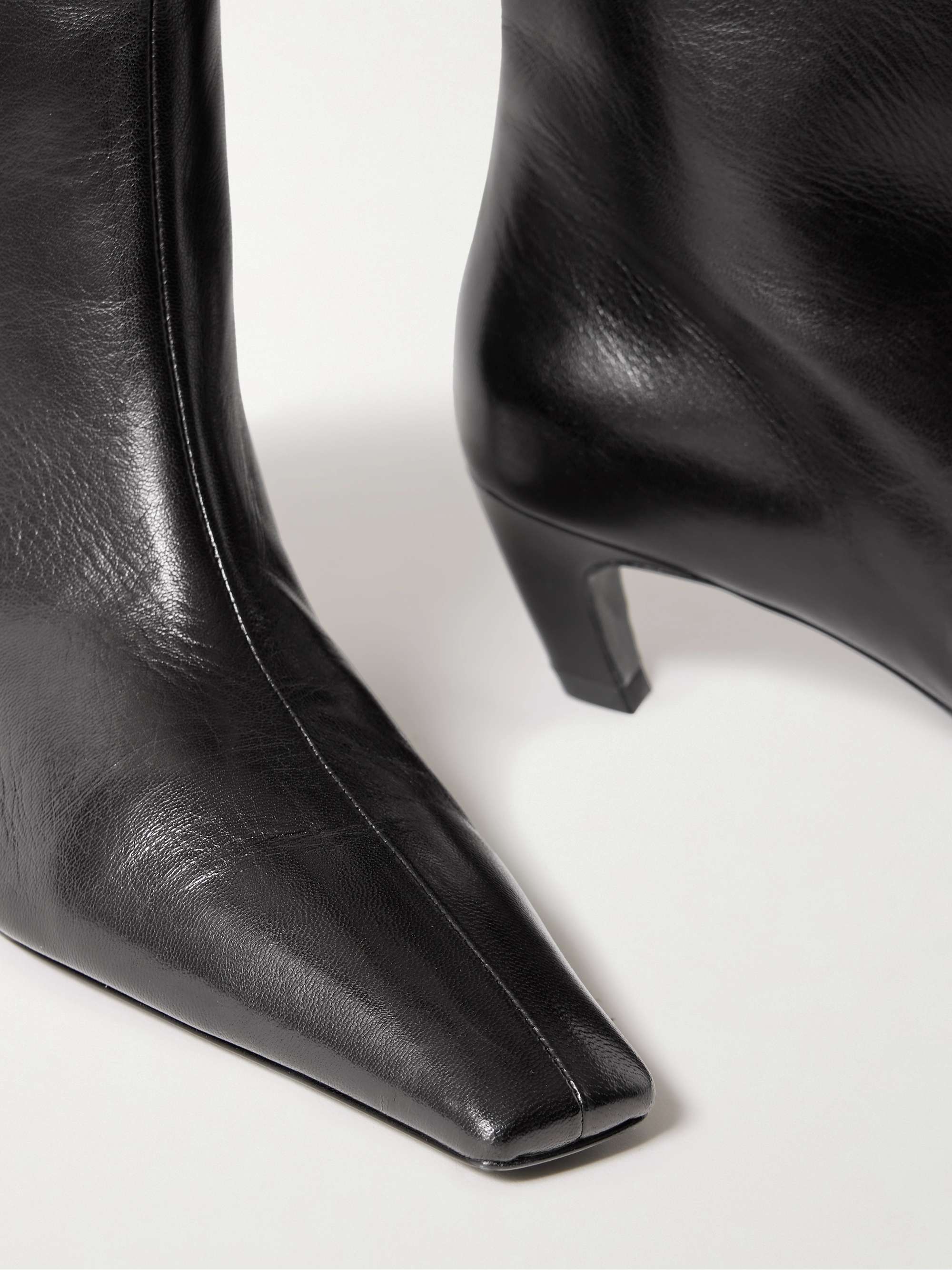 KHAITE Davis leather knee boots