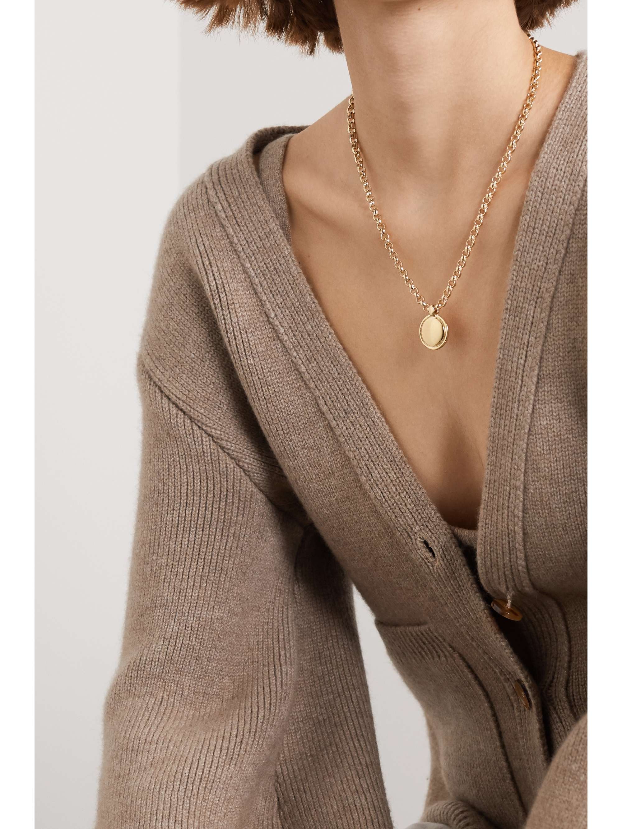 LAURA LOMBARDI + NET SUSTAIN Rosa gold-plated necklace