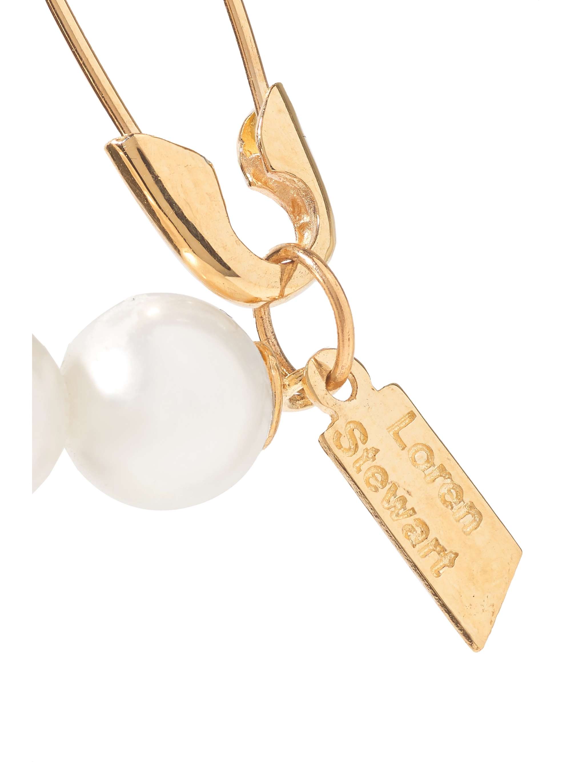 LOREN STEWART 14-karat gold pearl bracelet
