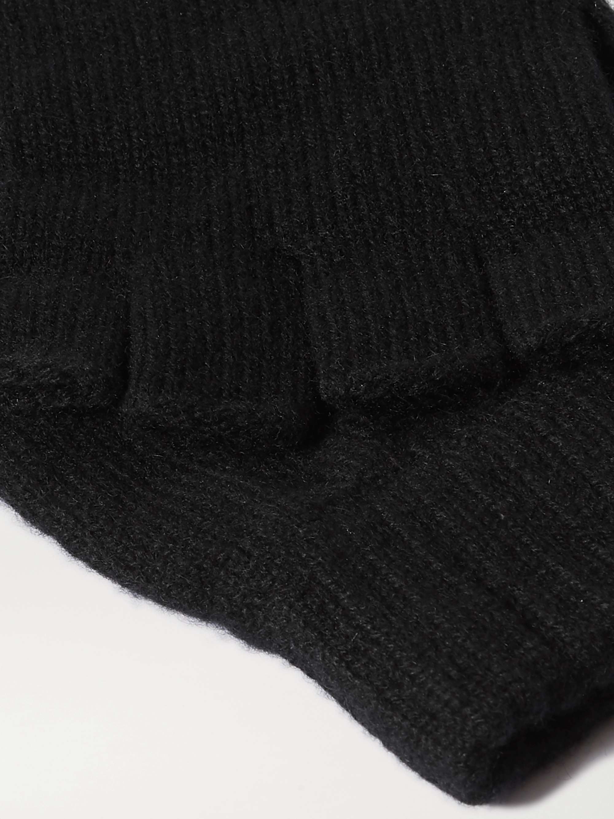 JOHNSTONS OF ELGIN + NET SUSTAIN cashmere fingerless gloves