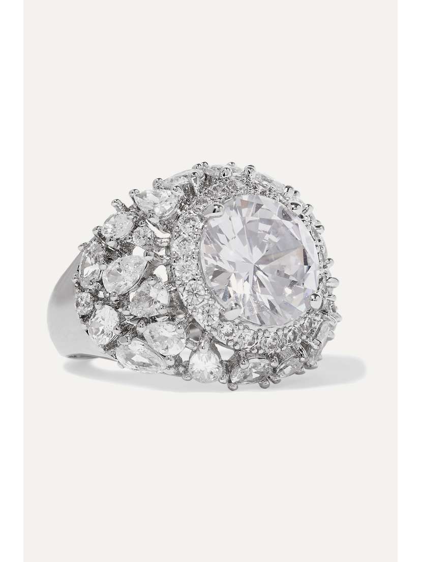 KENNETH JAY LANE -tone Cubic Zirconia Ring