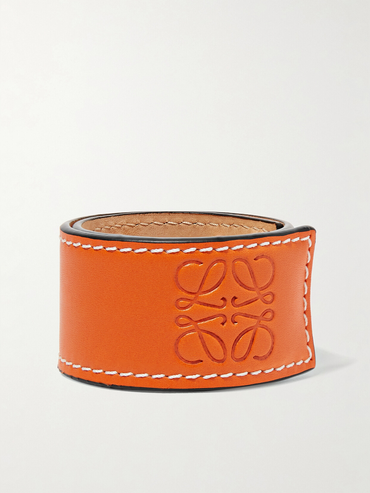 Loewe Logo-embossed Leather Bracelet