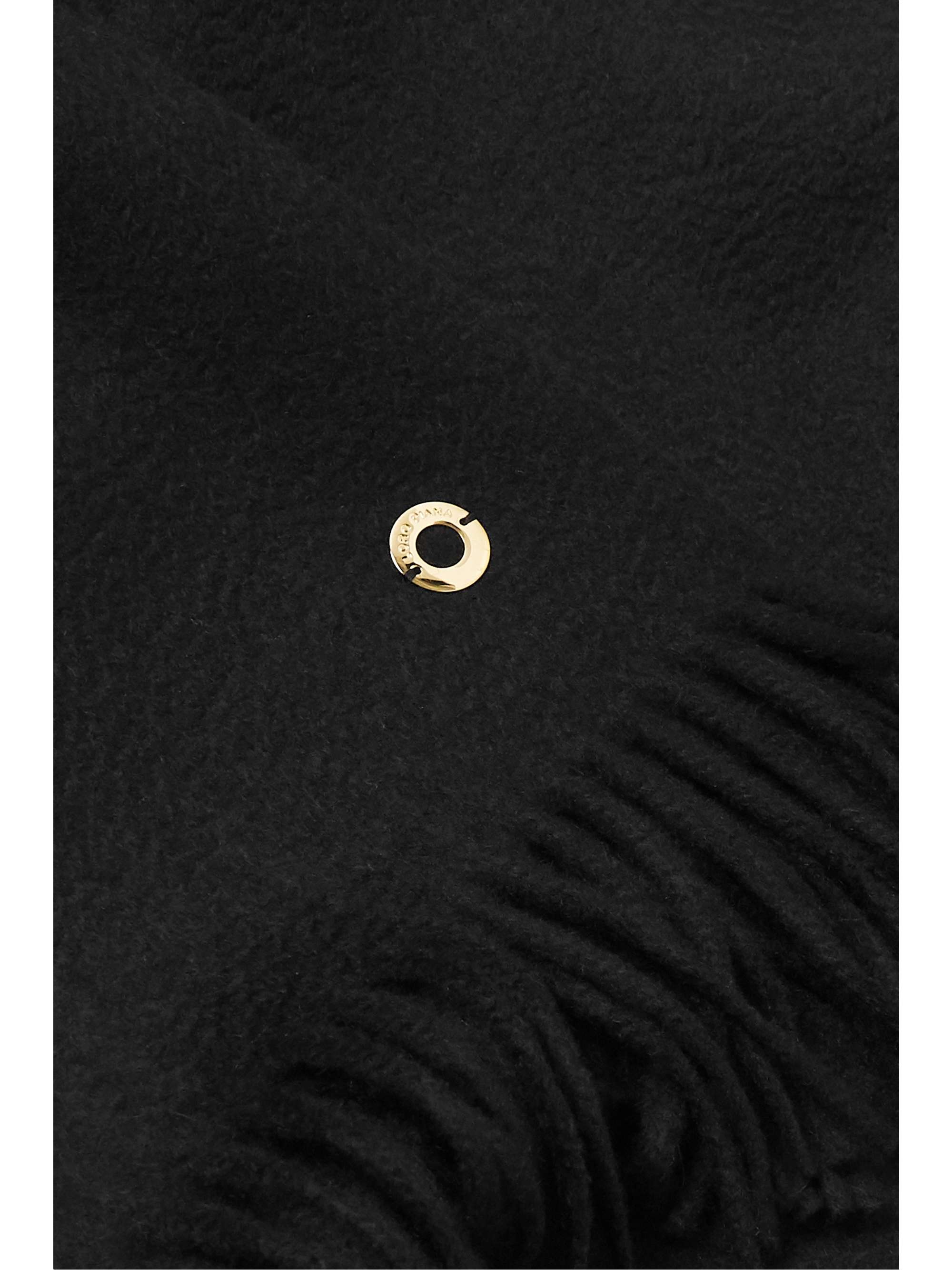LORO PIANA Opera fringed cashmere and silk-blend scarf