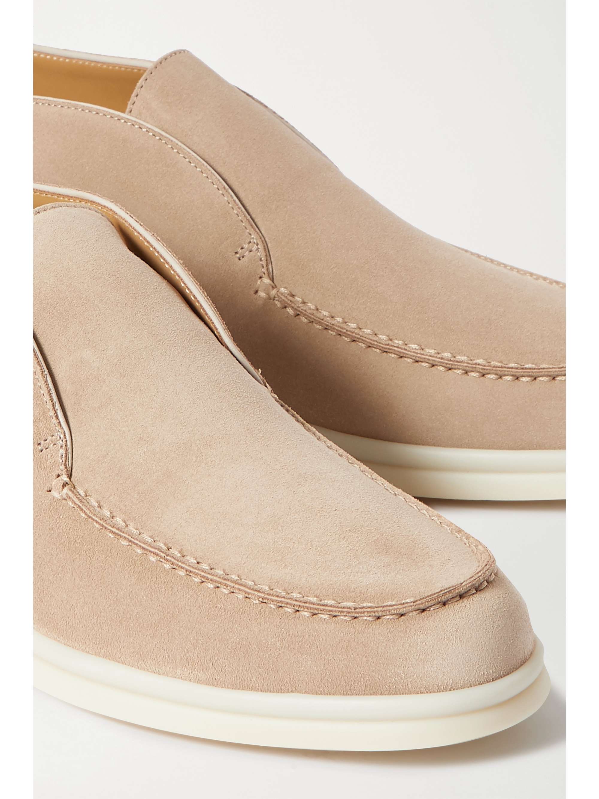 LORO PIANA Open Walk suede loafers
