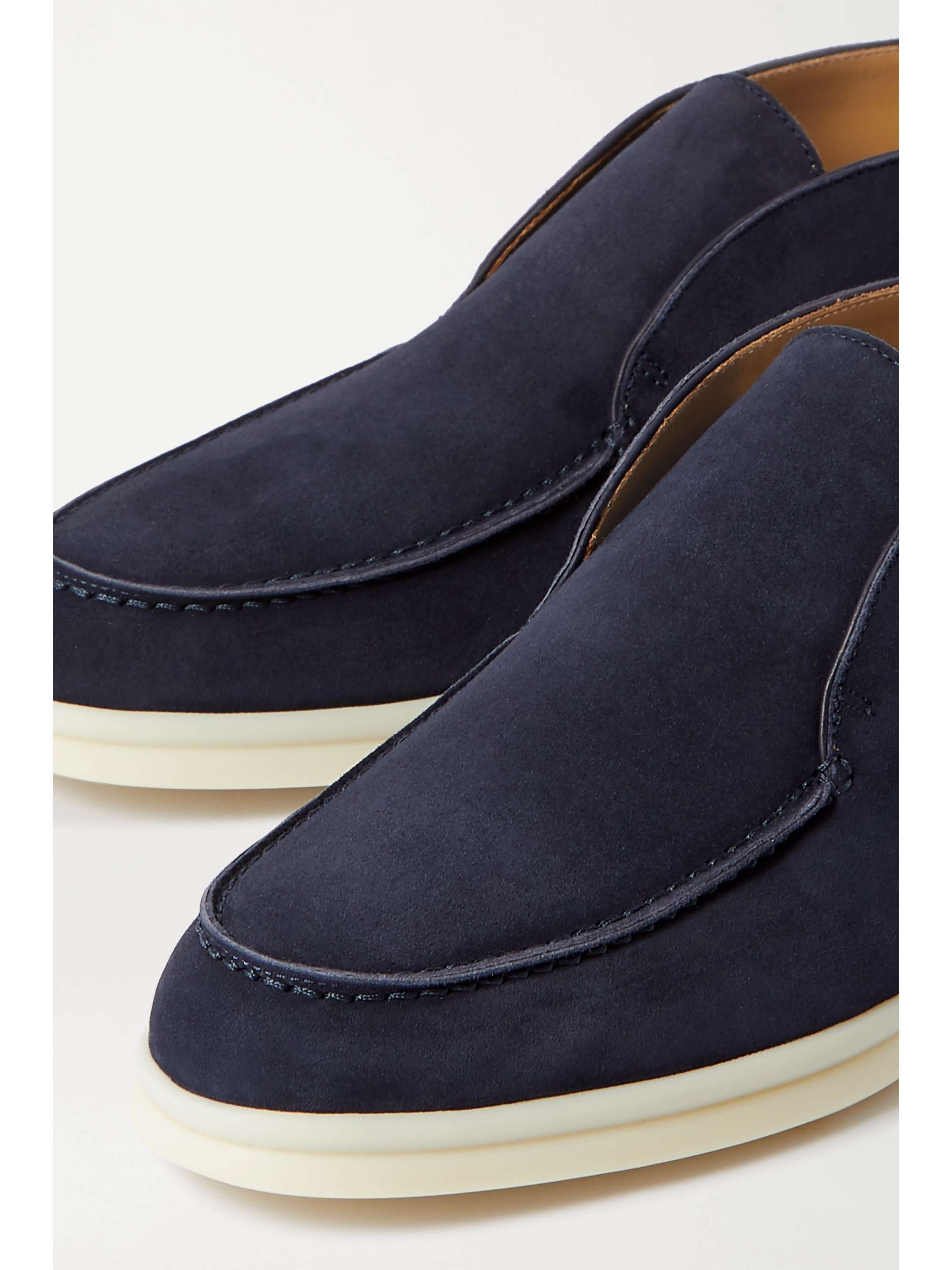 LORO PIANA Open Walk suede loafers