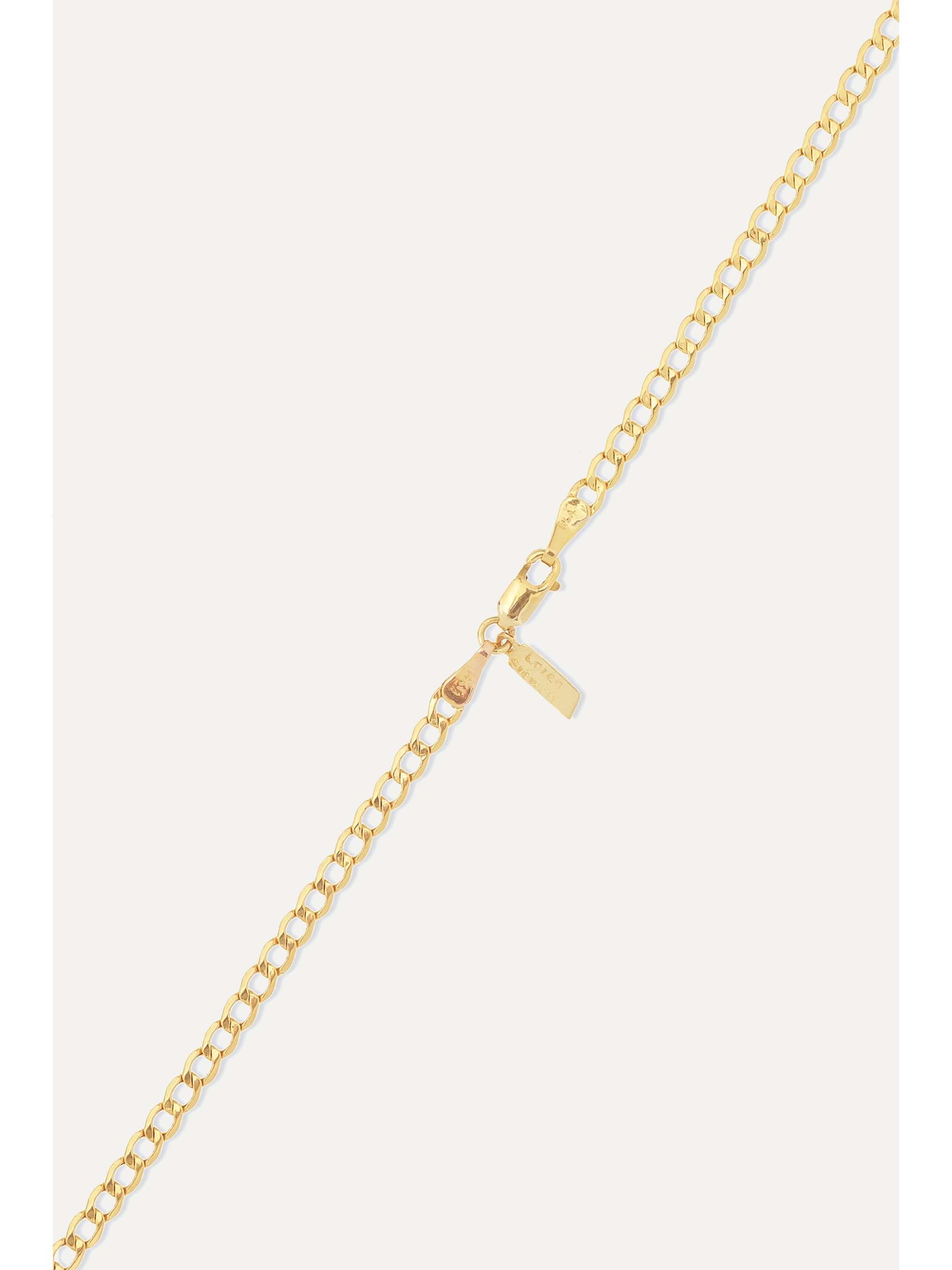 LOREN STEWART Havana 14-karat gold necklace