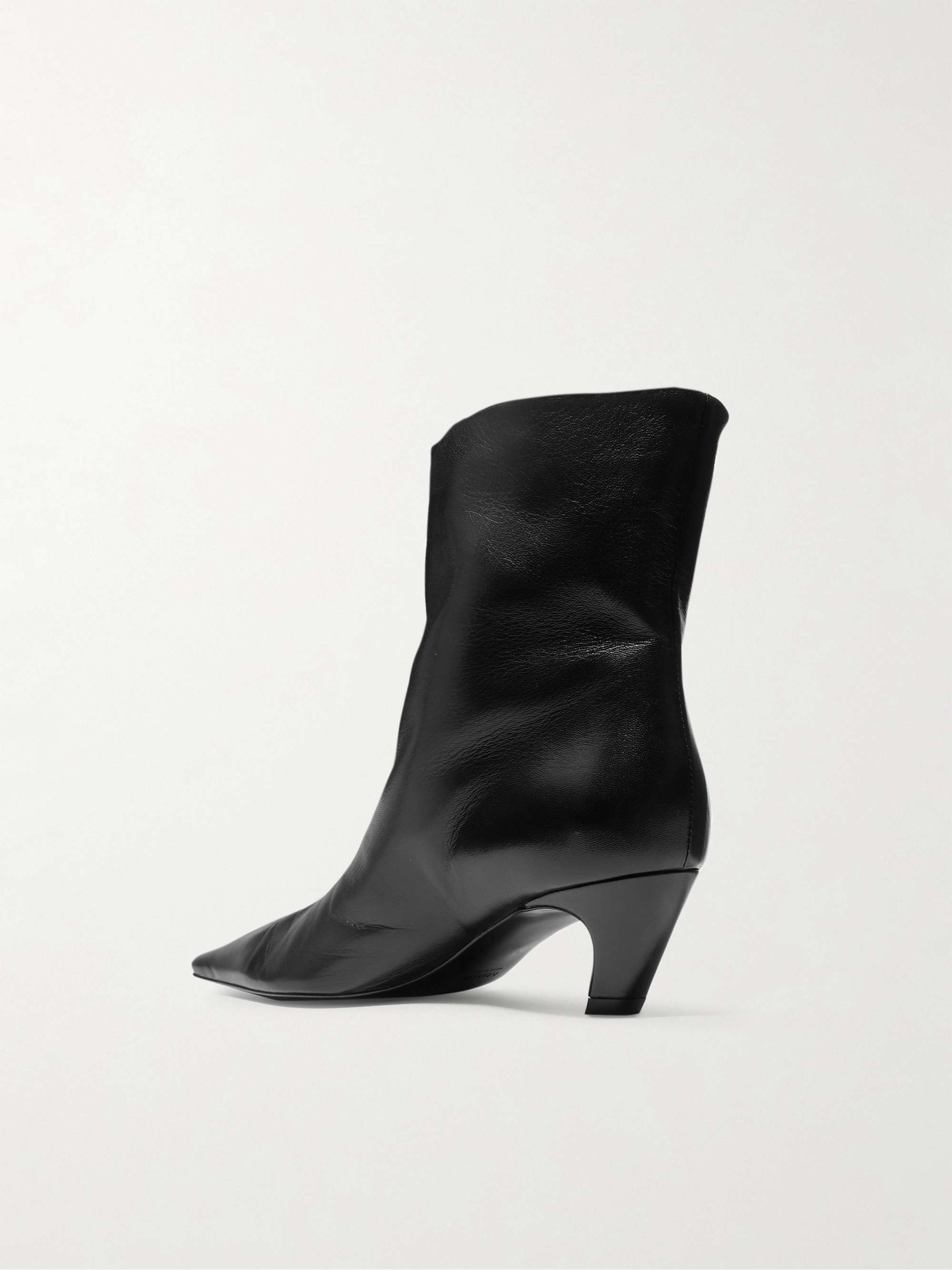 KHAITE Arizona leather ankle boots