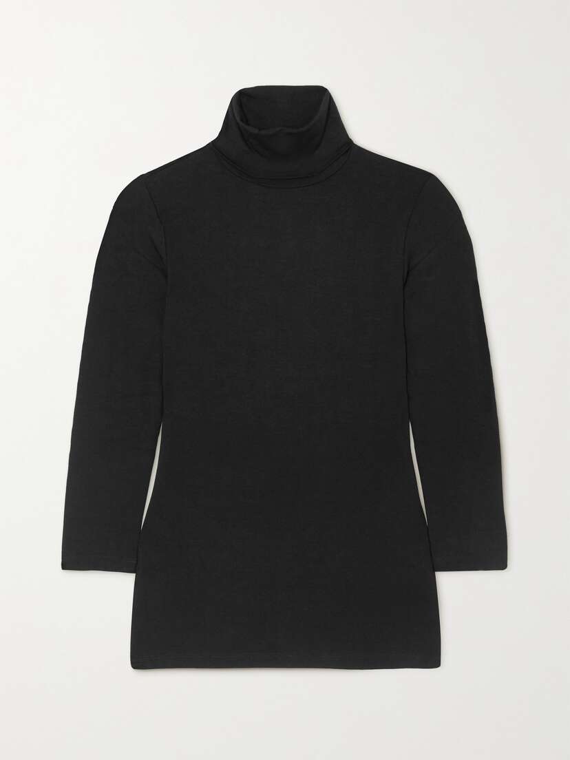 L'Agence Aja Stretch-jersey Turtleneck Top