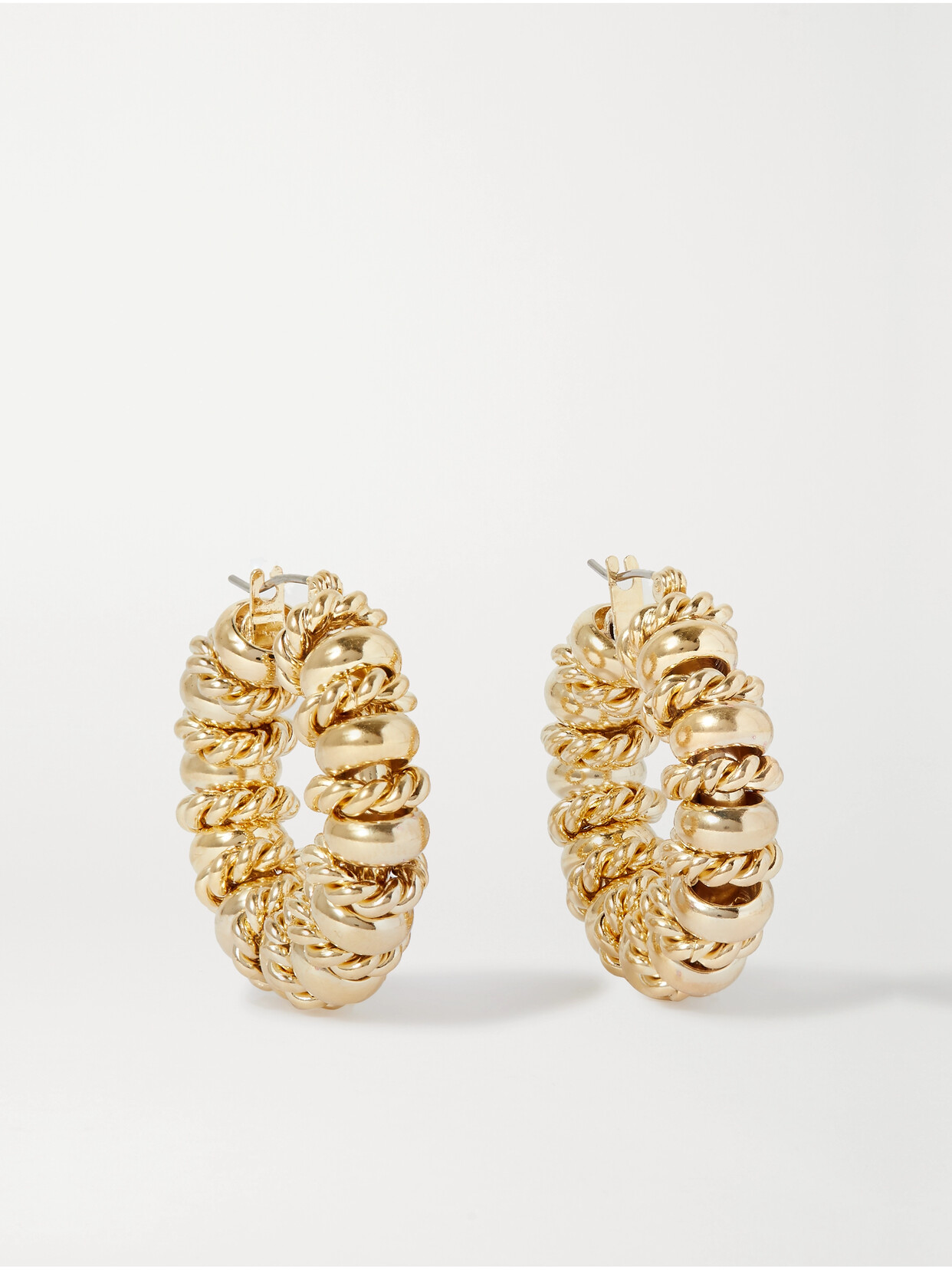 Laura Lombardi + Net Sustain Serena Gold-plated Hoop Earrings