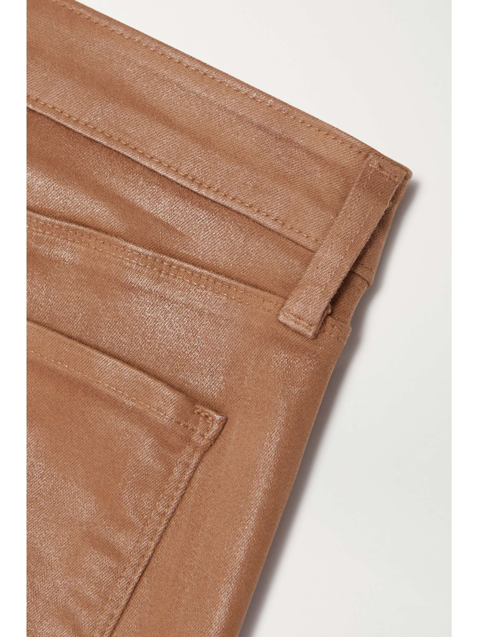 L'AGENCE Marguerite coated high-rise skinny jeans